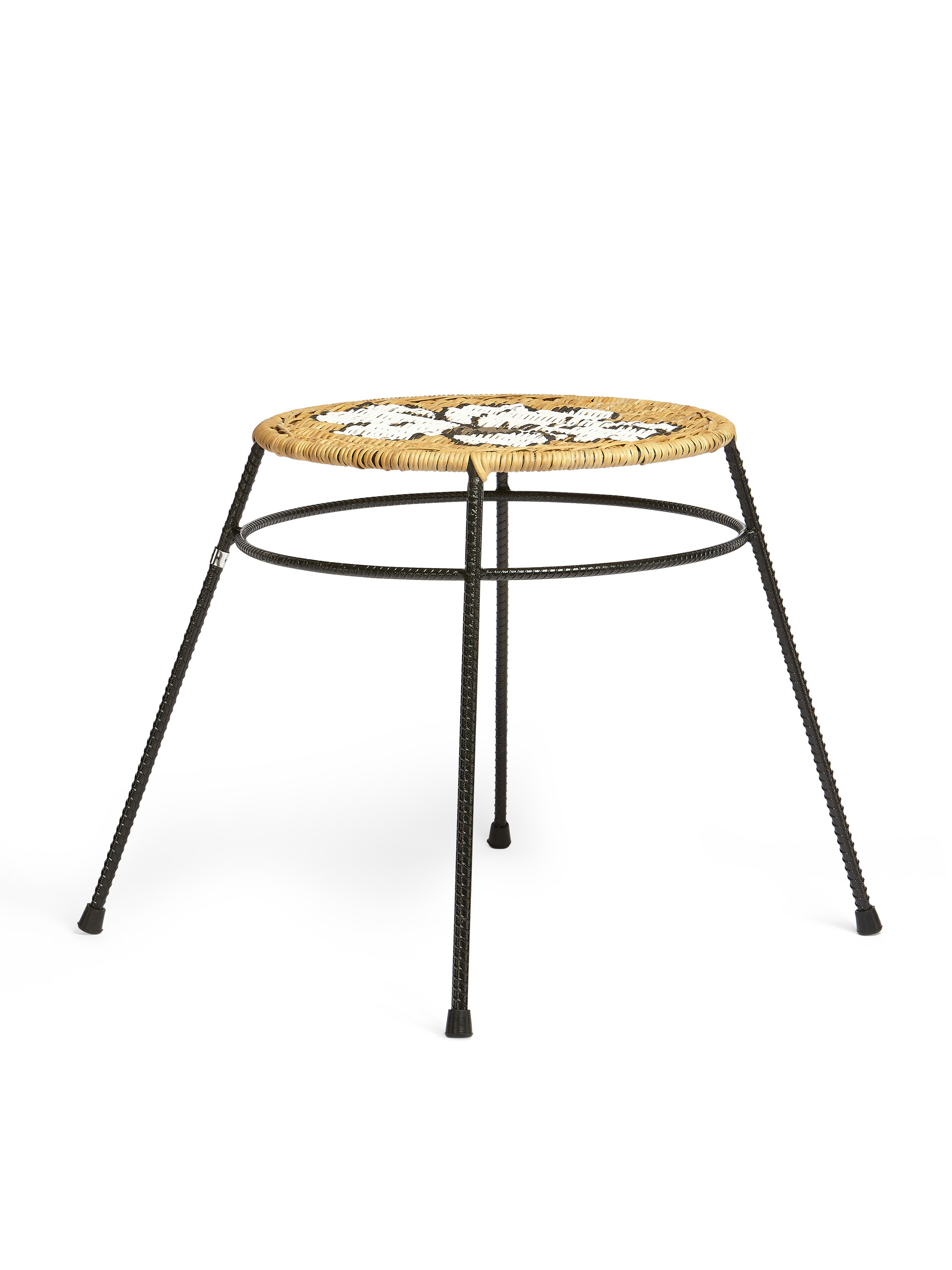 MARNI MARKET iron natural fibre flower stool-table - Furniture - Image 2