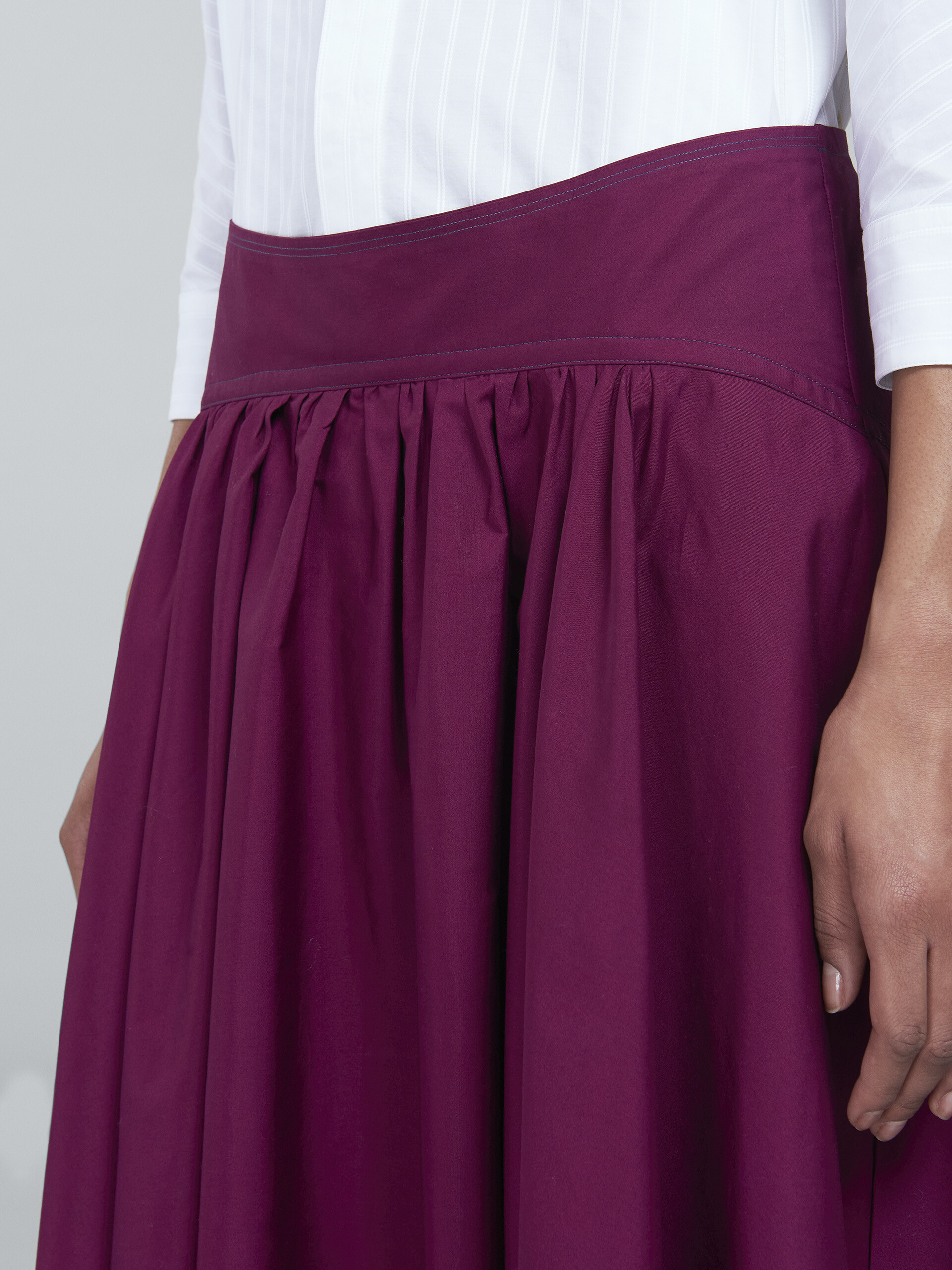 Poplin full skirt - Skirts - Image 4
