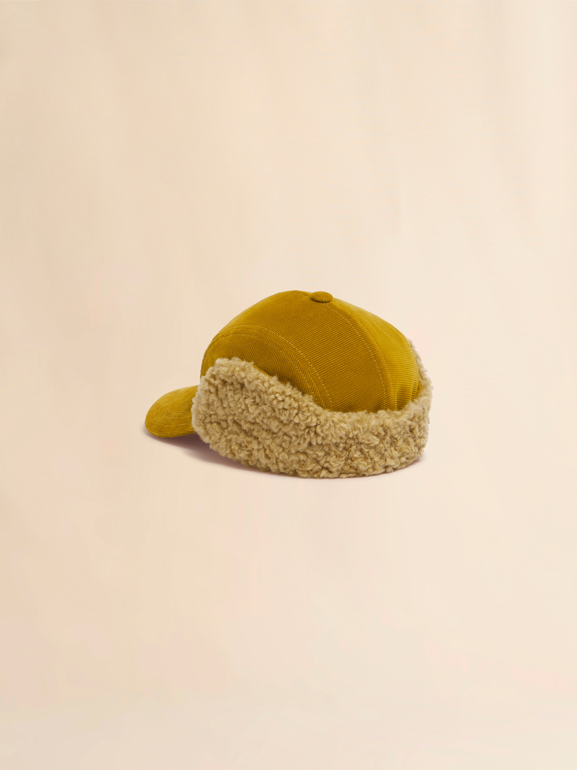 브라운 코듀로이 에비에이터 베이스볼 캡 - 모자 - Image 3