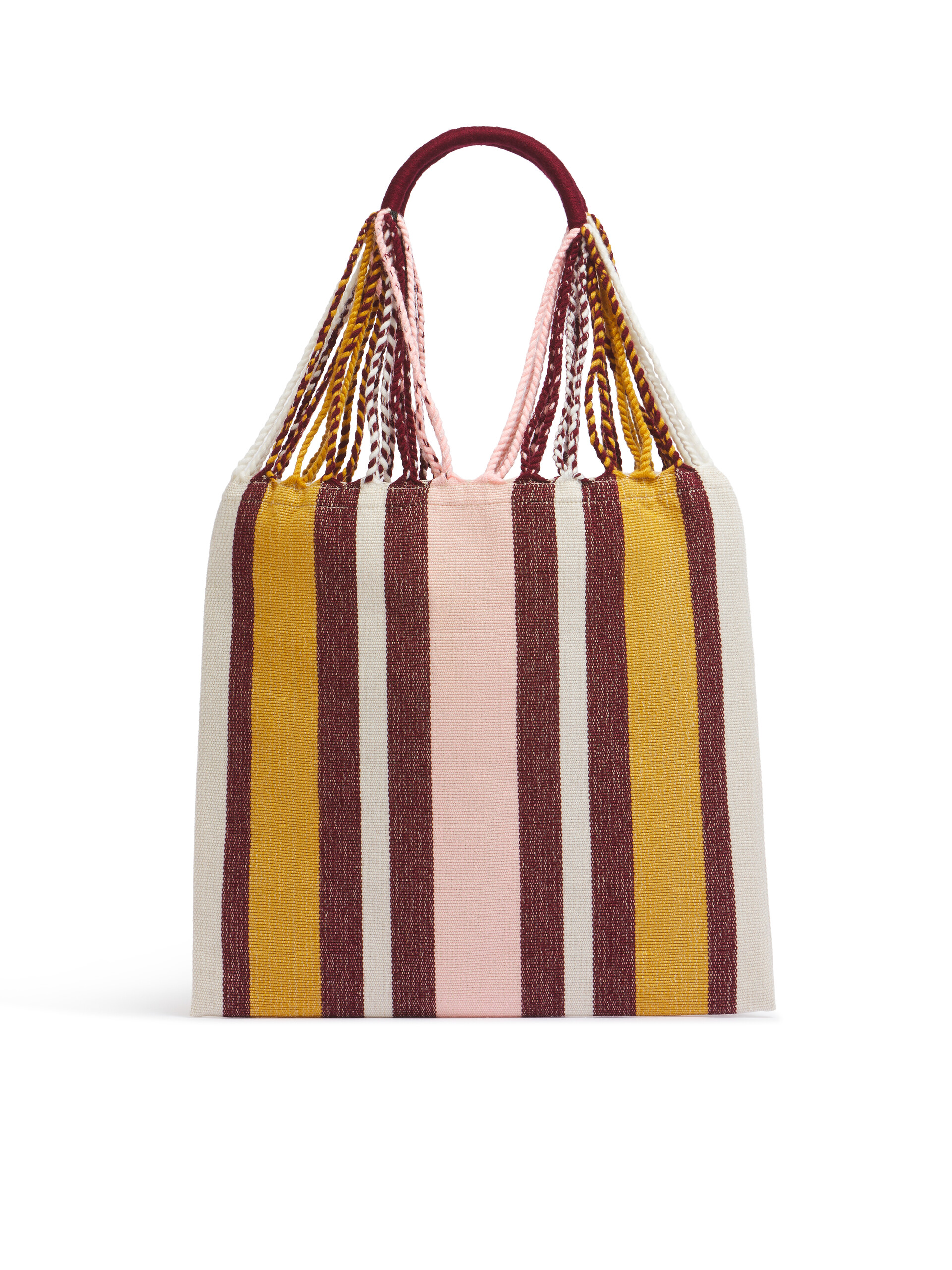 MARNI MARKET ポリエステル ショッピングバッグ ハンモック風ハンドル付き グレー/ターコイズ/レッド - ハンドバッグ - Image 3