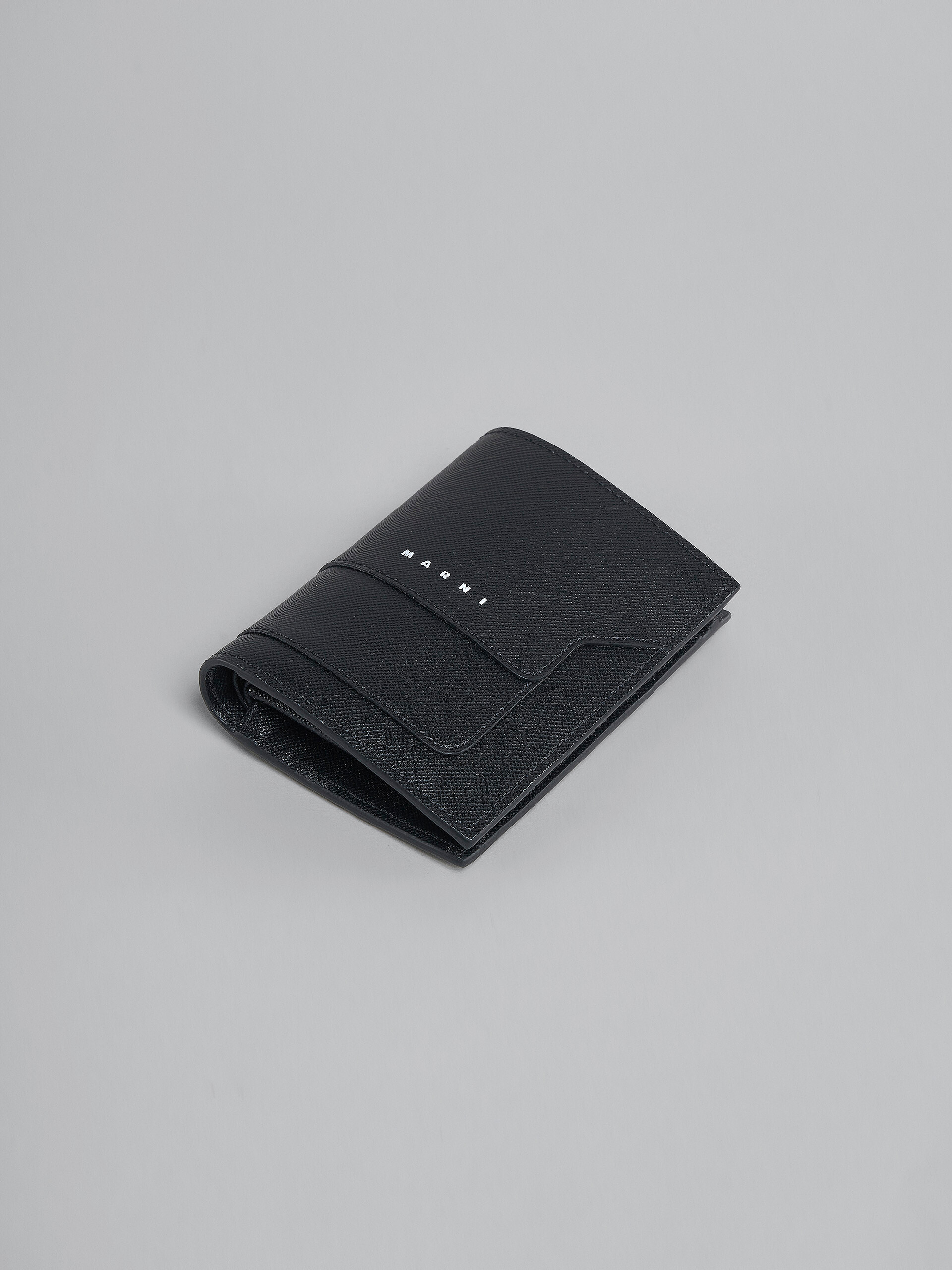 Black Saffiano leather YEN and USD bi-fold wallet - Wallets - Image 5