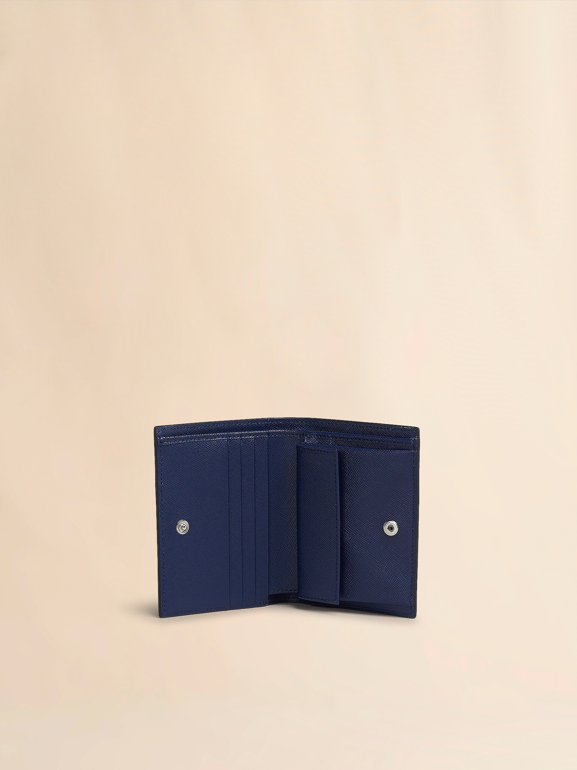 Black saffiano leather bi-fold wallet - Wallets - Image 2