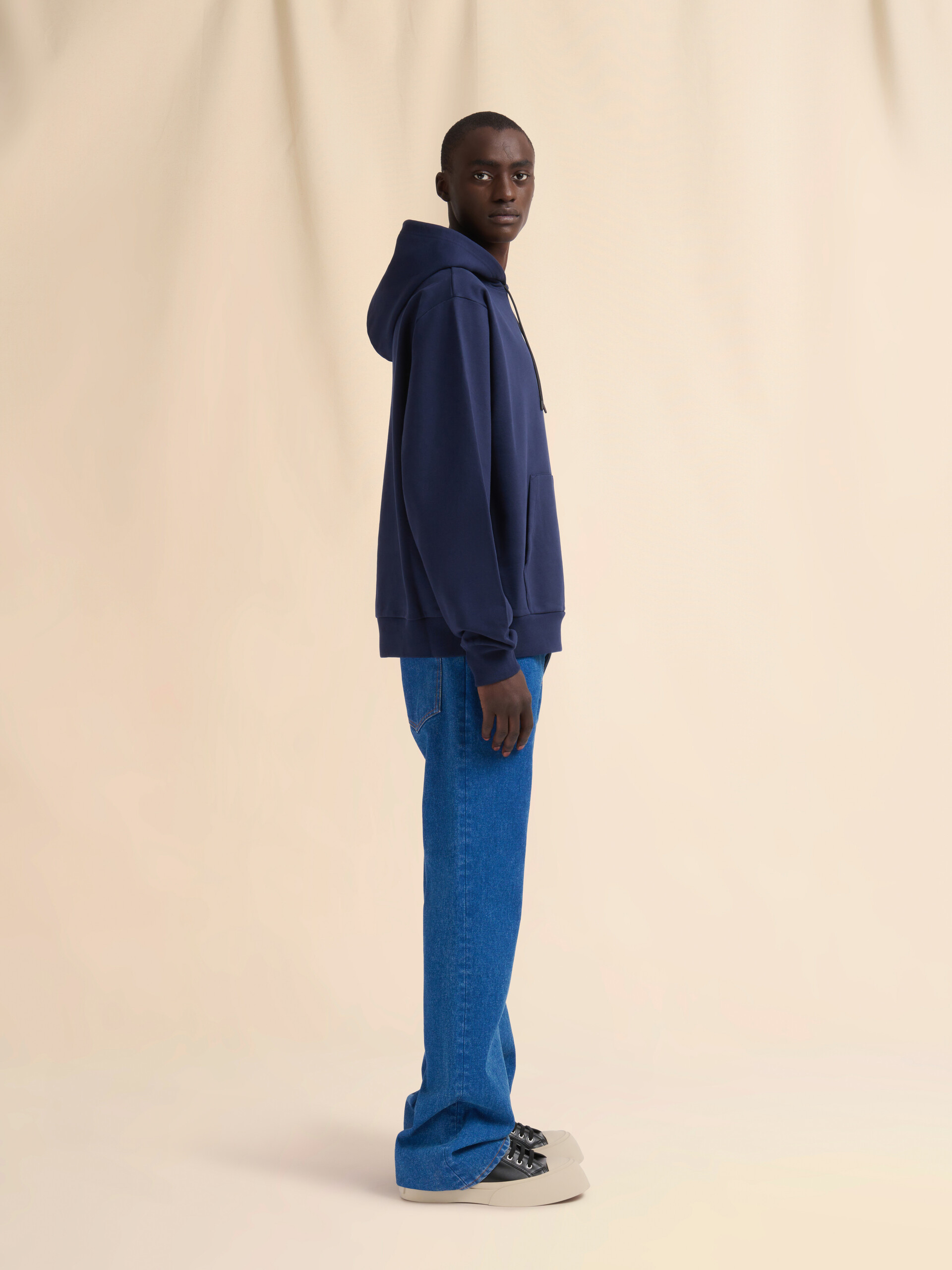 ホワイト ミニ Marniプリント オーガニックコットン製フーディー - ニット - Image 5