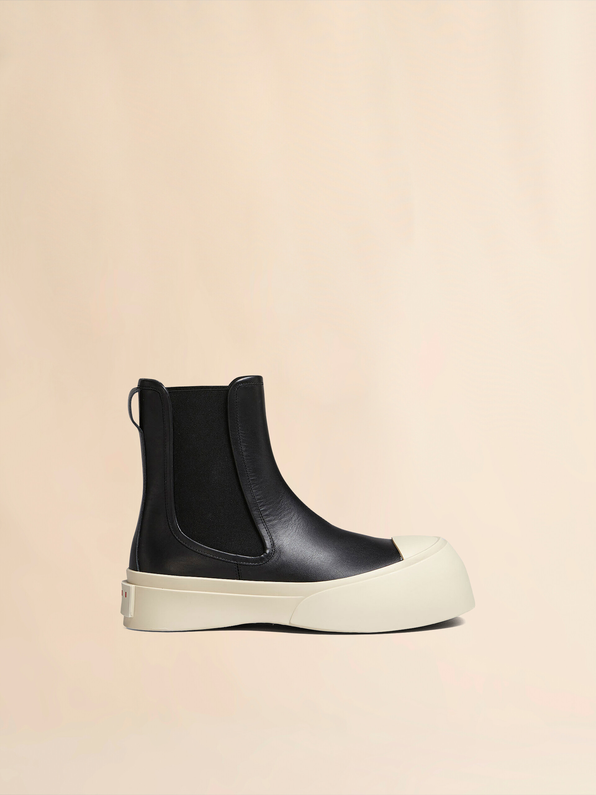 Black nappa leather PABLO Chelsea boot - Boots - Image 1