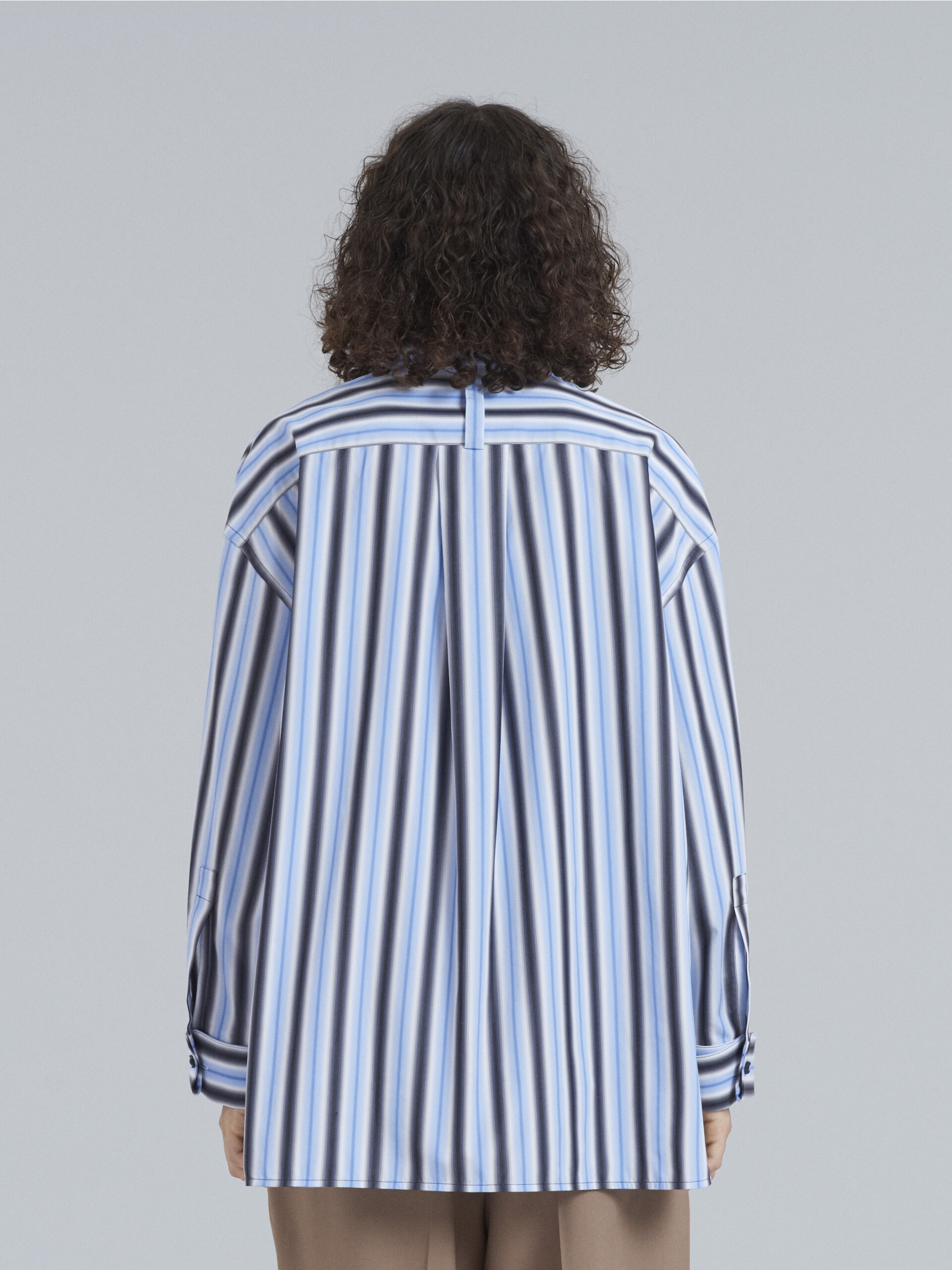 Tuxedo striped cotton poplin shirt - Shirts - Image 3