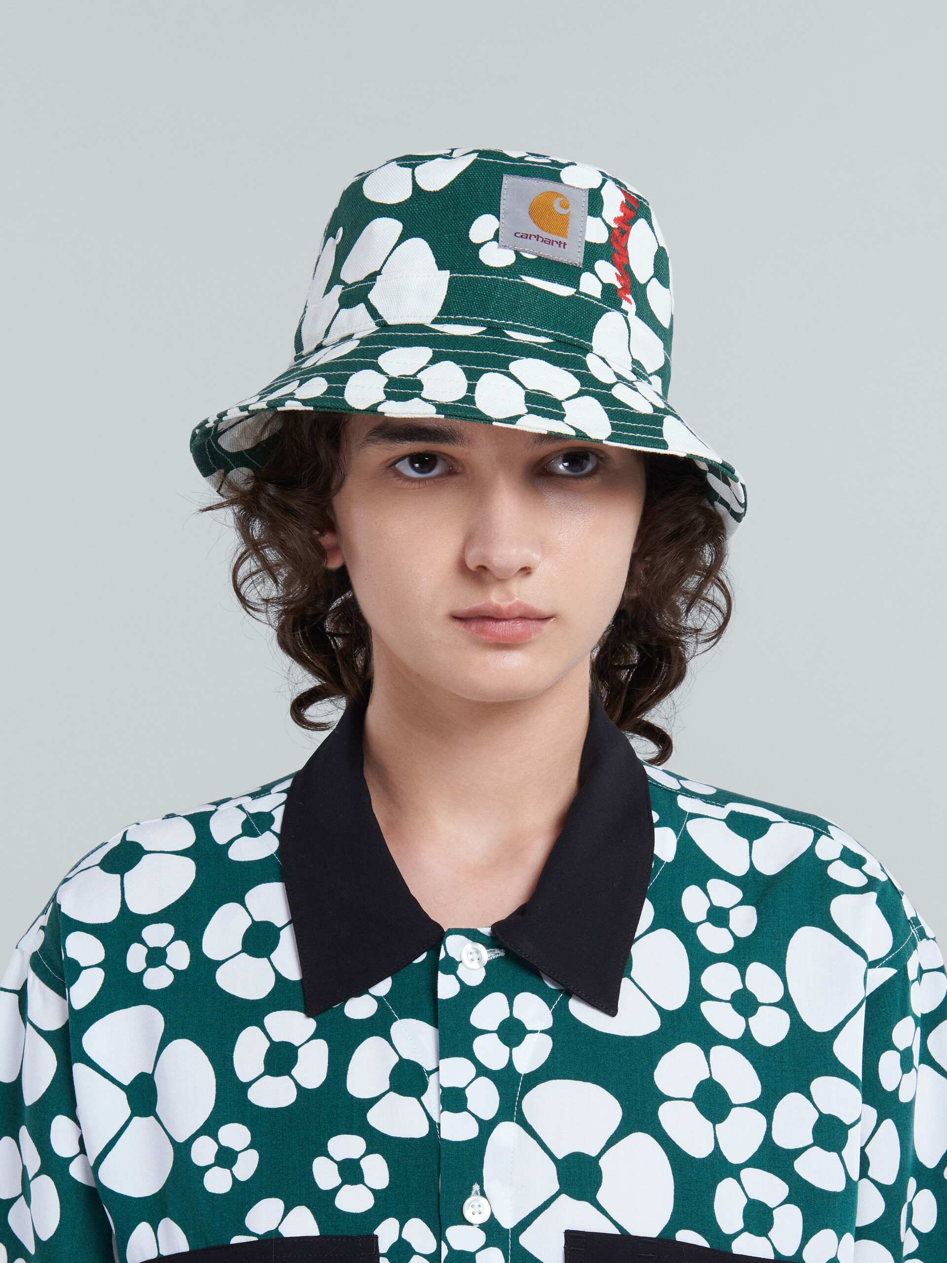MARNI x CARHARTT WIP - green bucket hat - Hats - Image 2