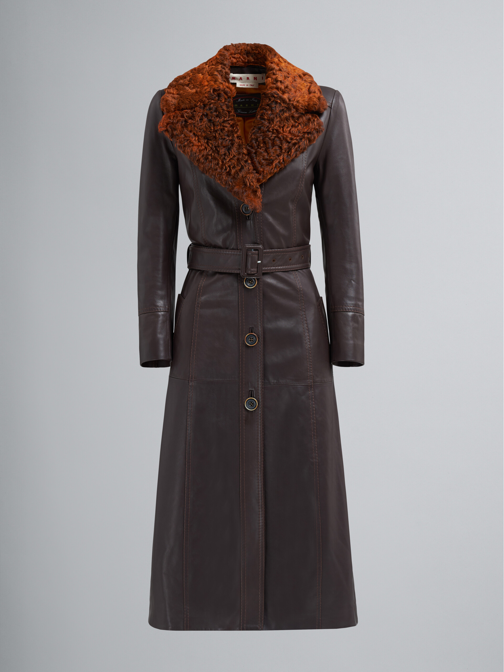 Natural nappa leather coat - Coat - Image 1