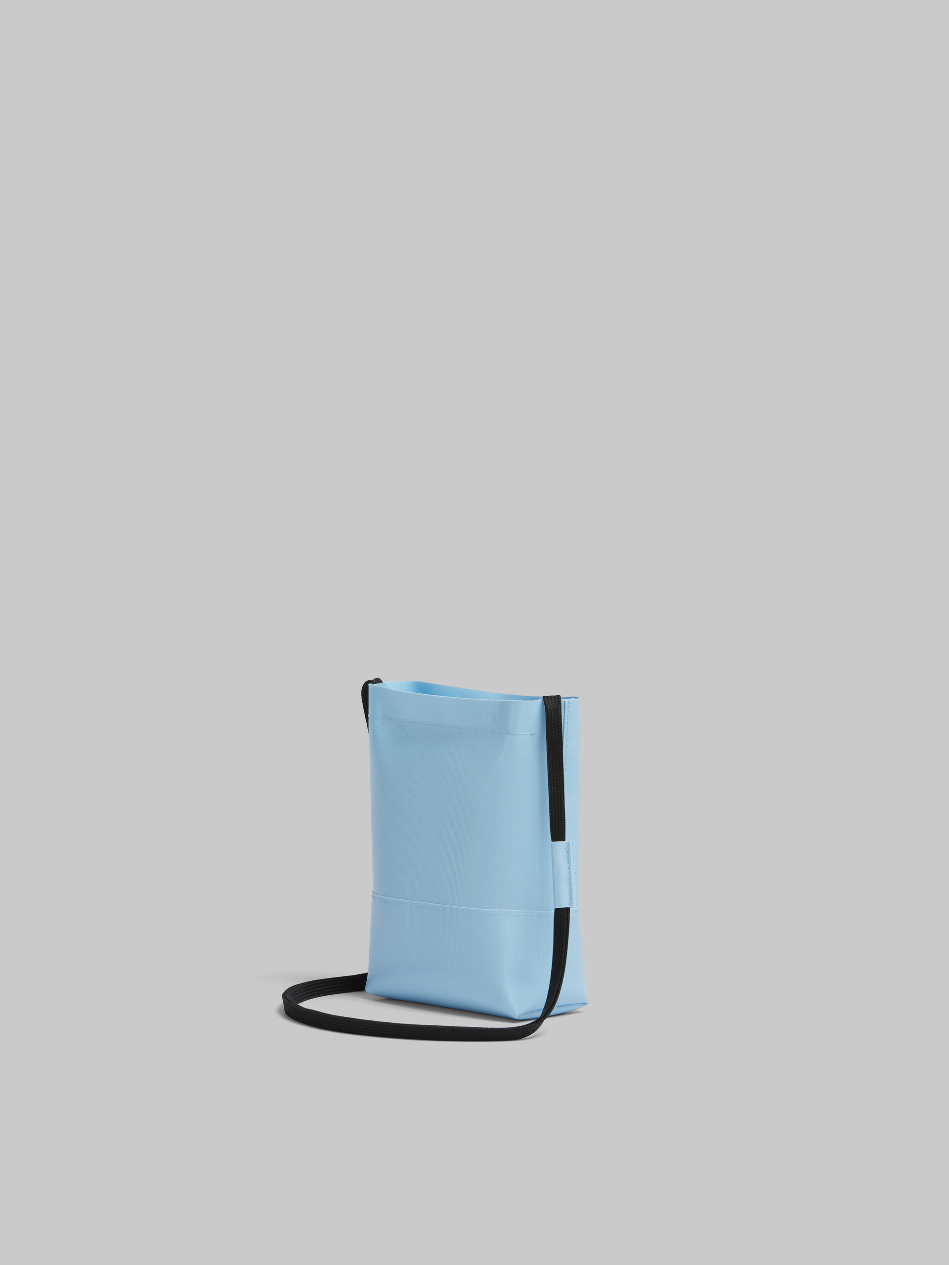 Hellblaue Umhängetasche mit Schnürsenkel-Riemen - Schultertaschen - Image 3