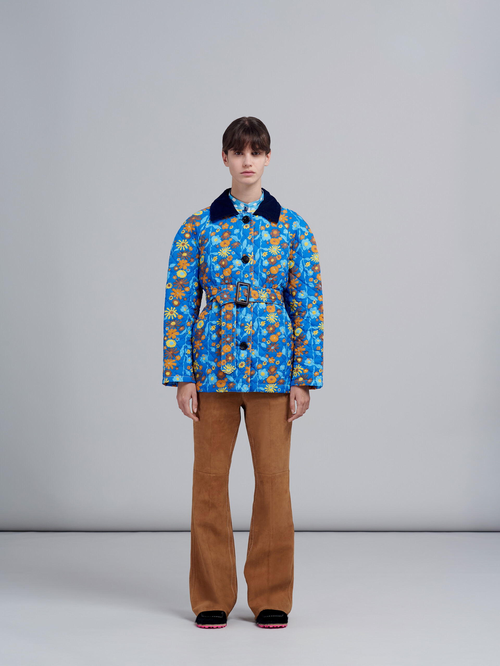 Vertical Garden print nylon jacket - Jackets - Image 2