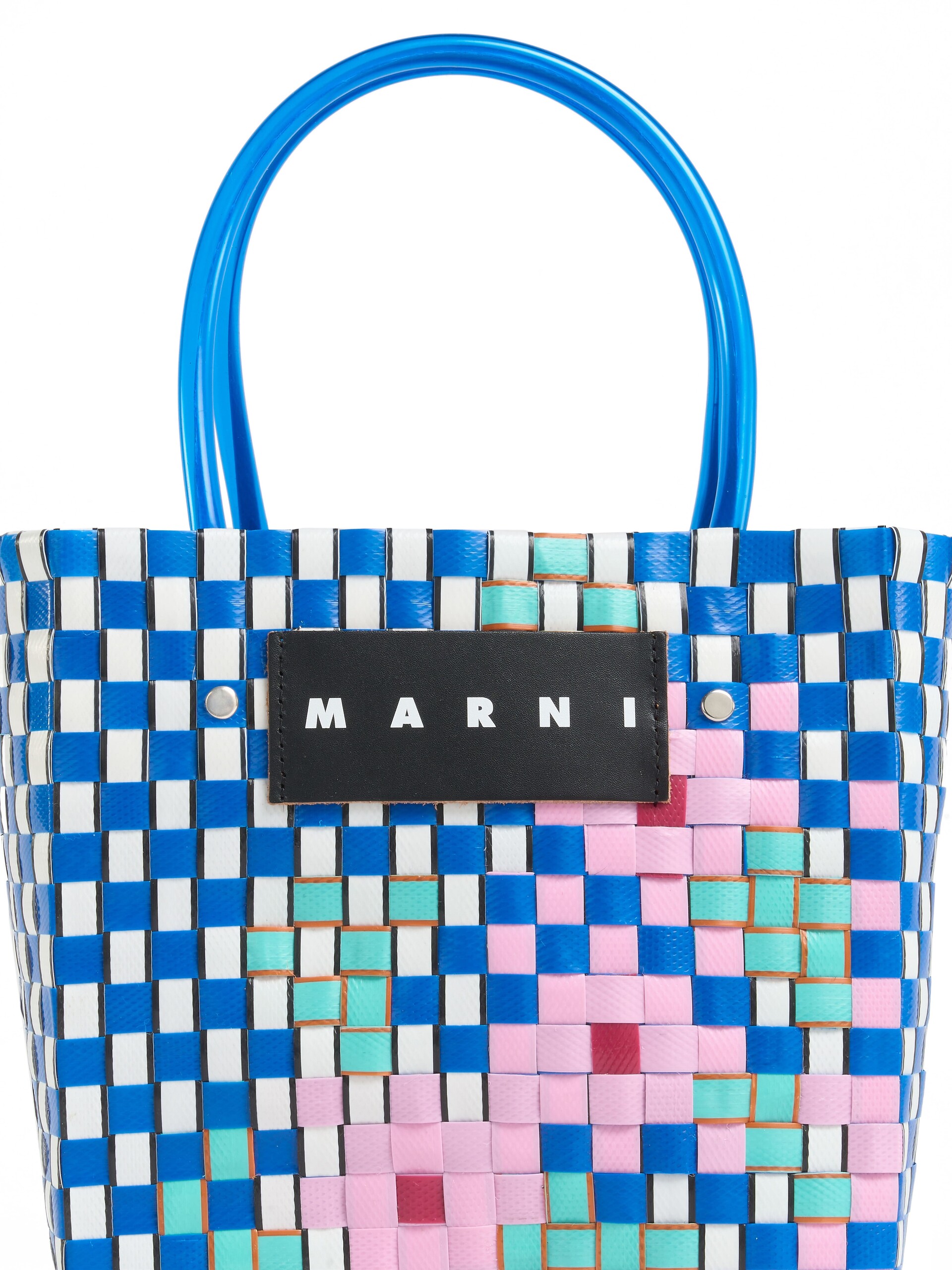 ブルー MARNI MARKET MINI FLOWER BASKET