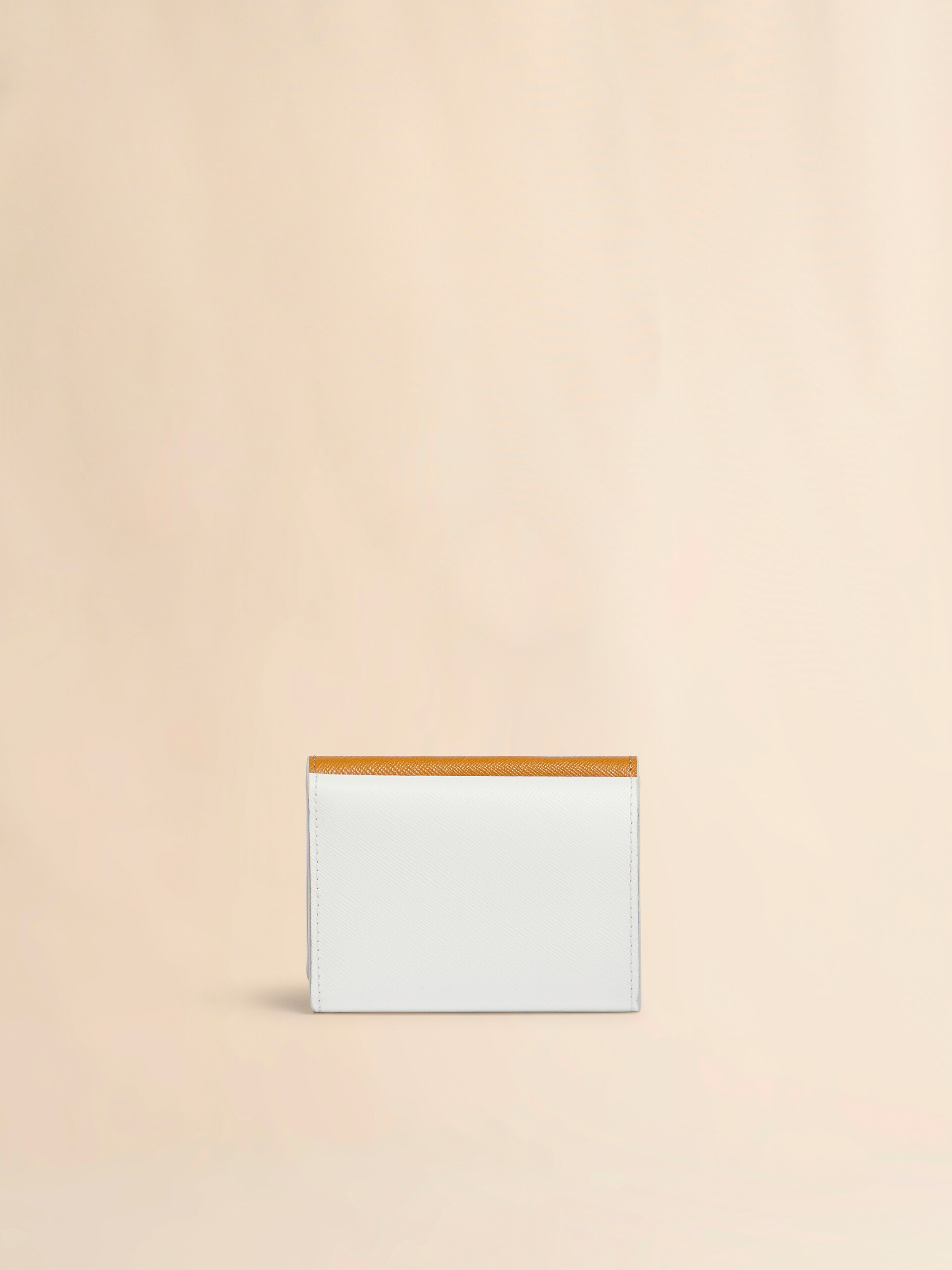 ブルー、ベージュ＆ライトブルー サフィアーノレザー製三つ折りウォレット - 財布 - Image 3