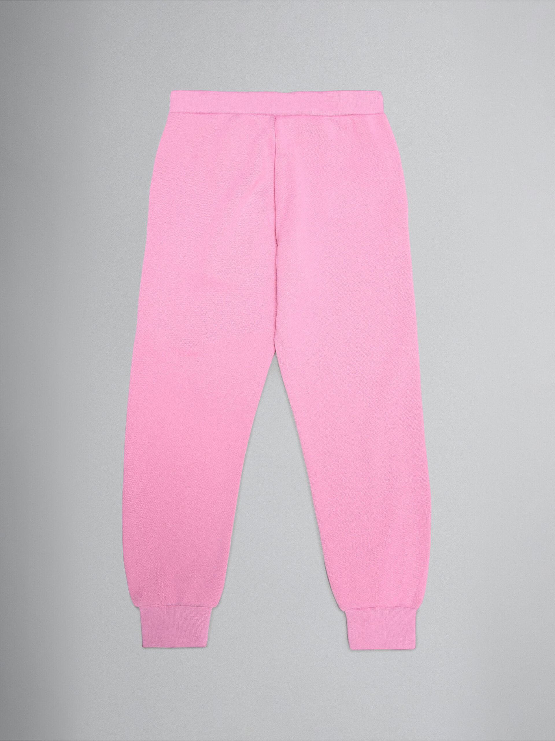 Pink technical jersey track pants with contrast piping | Marni