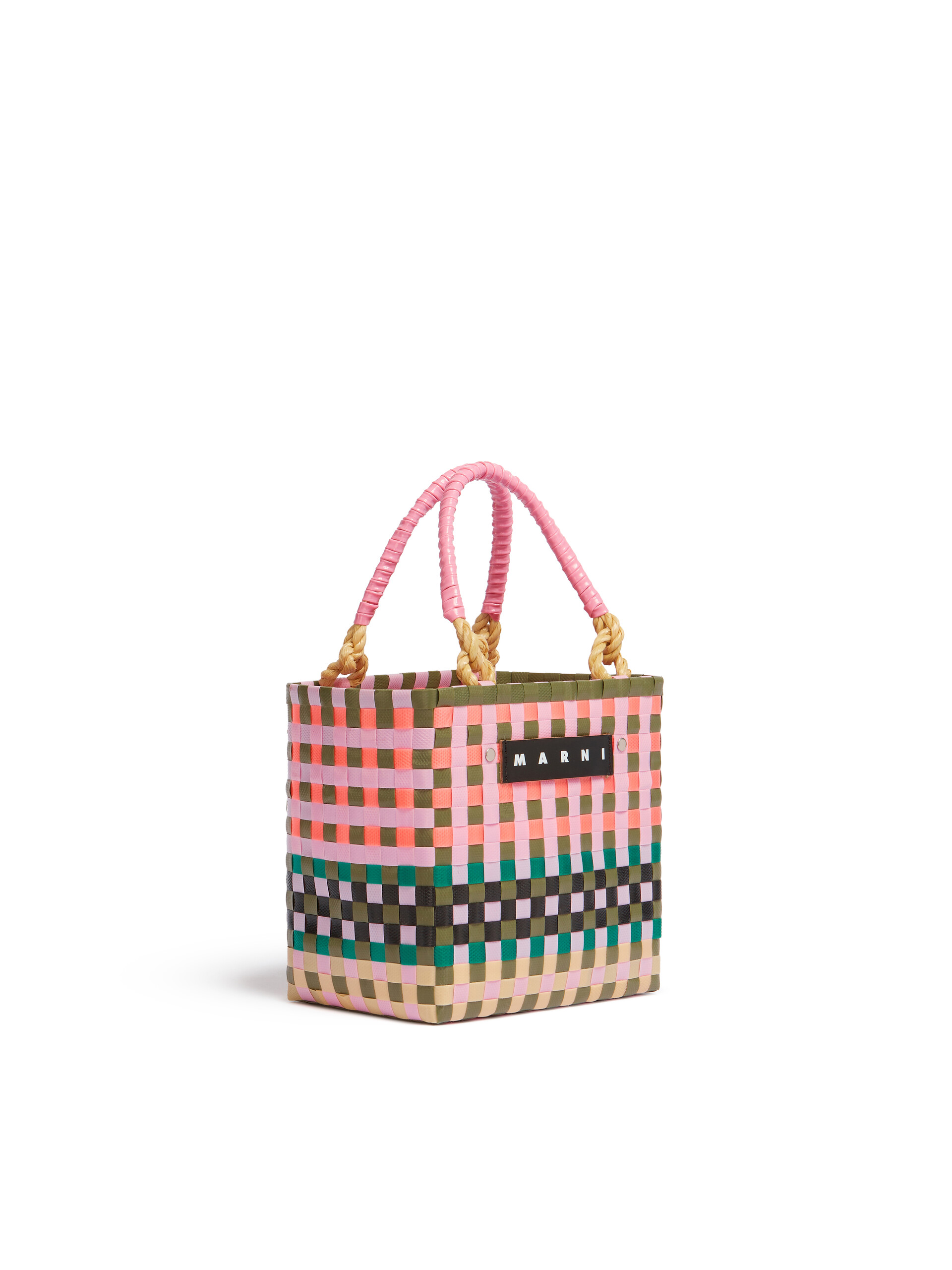 Blue Marni Market Sunday Mini Basket Bag - Shopping Bags - Image 2