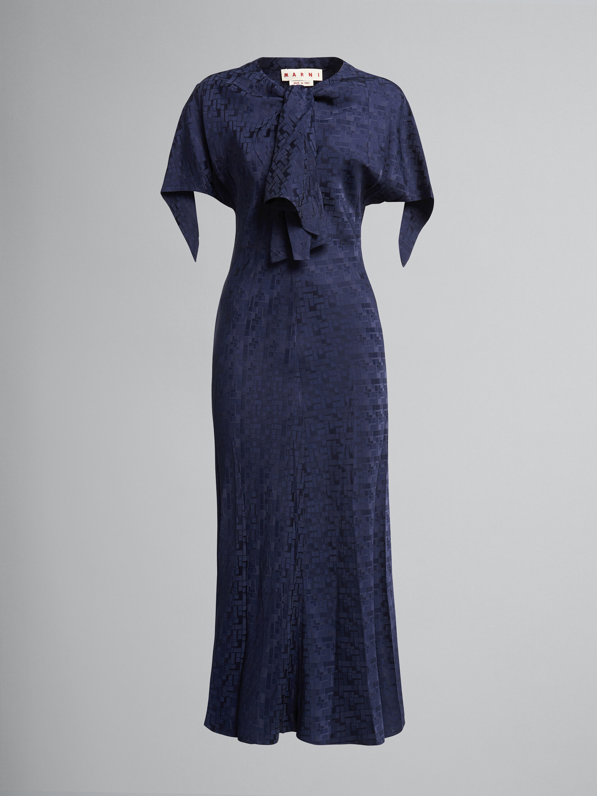 Viscose jacquard dress - Dresses - Image 1