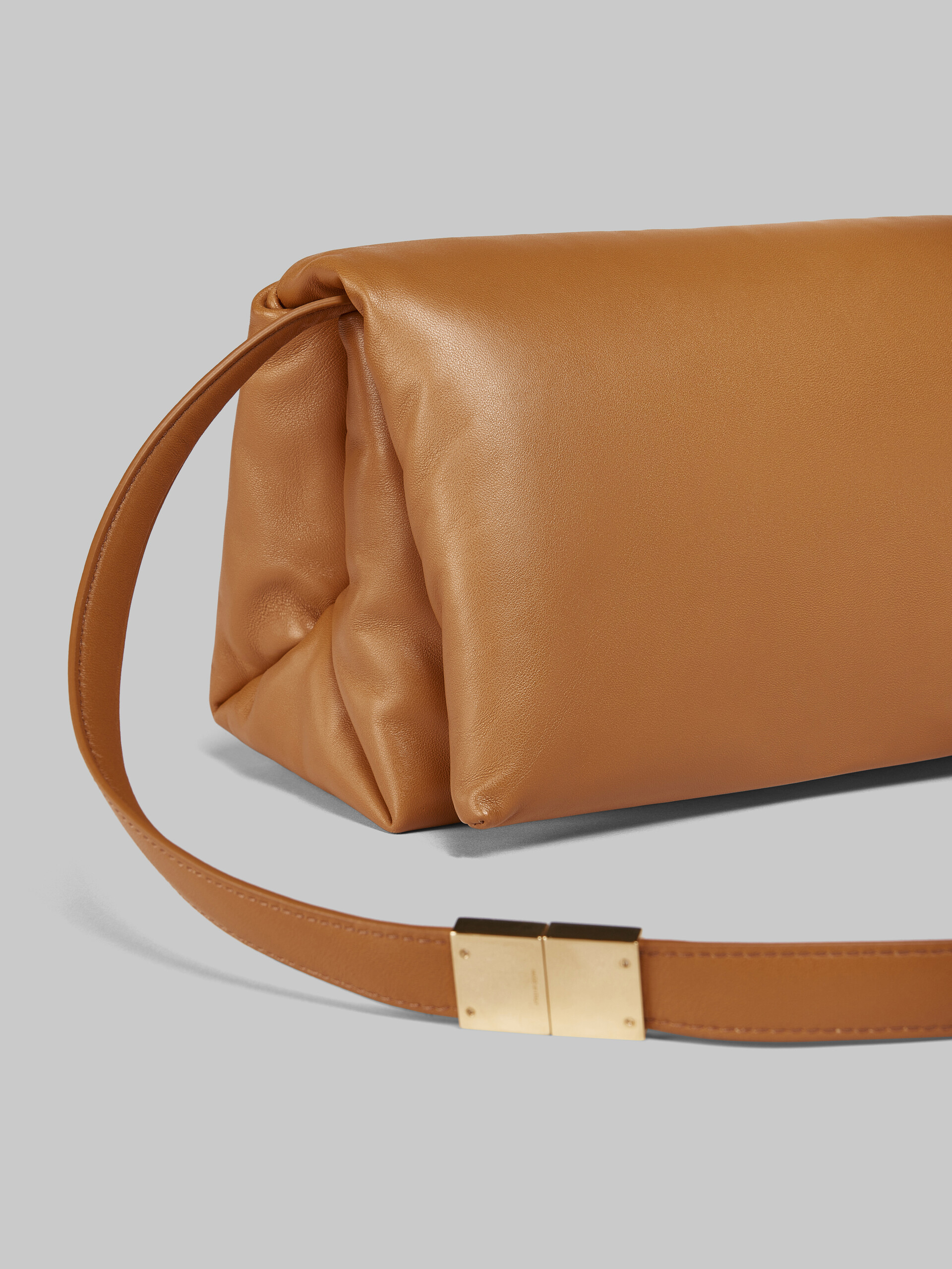 Black leather Prisma shoulder bag - Shoulder Bags - Image 5