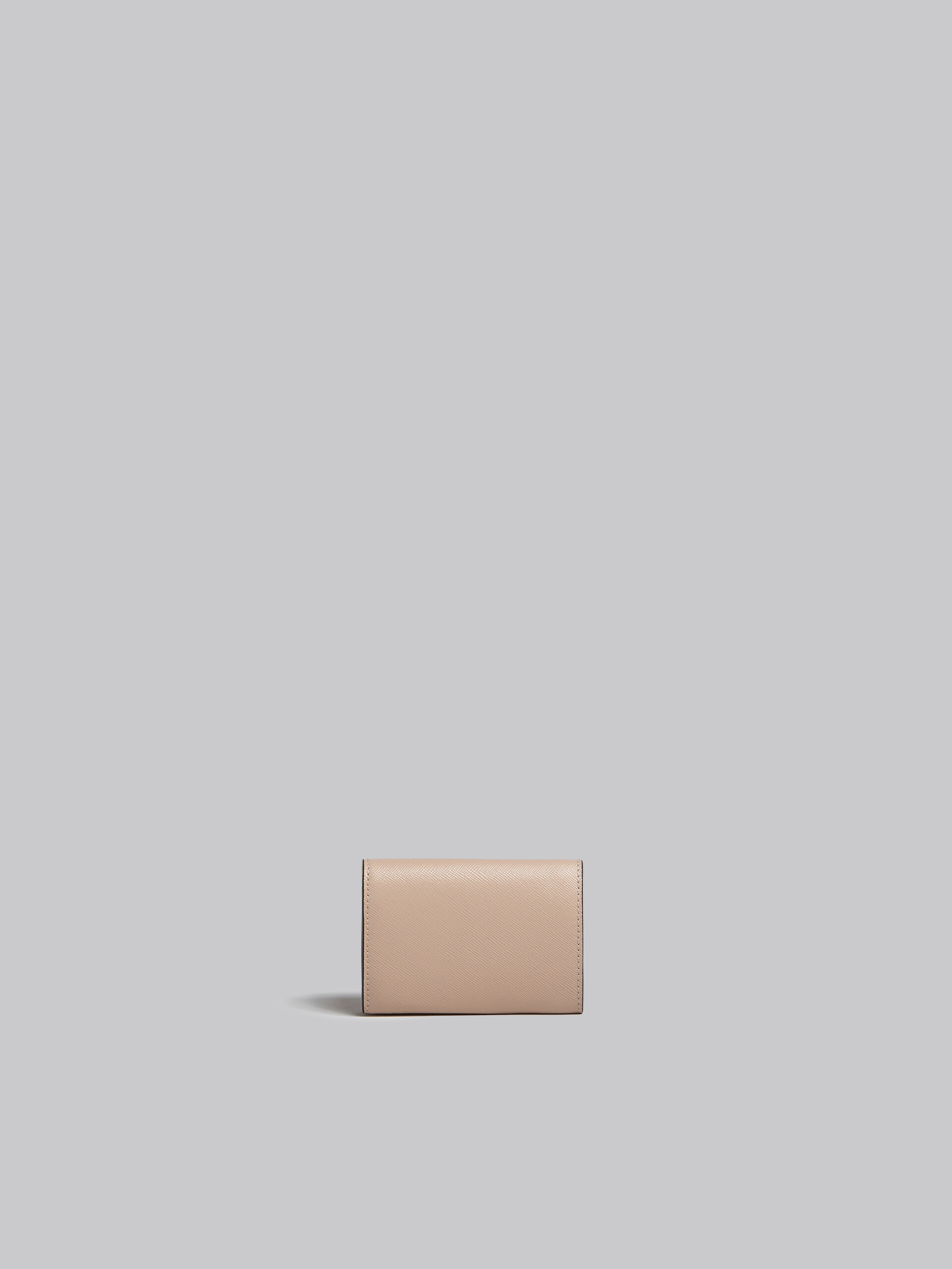 グリーン、ホワイト、ブラウン サフィアーノレザー三つ折りウォレット - 財布 - Image 3