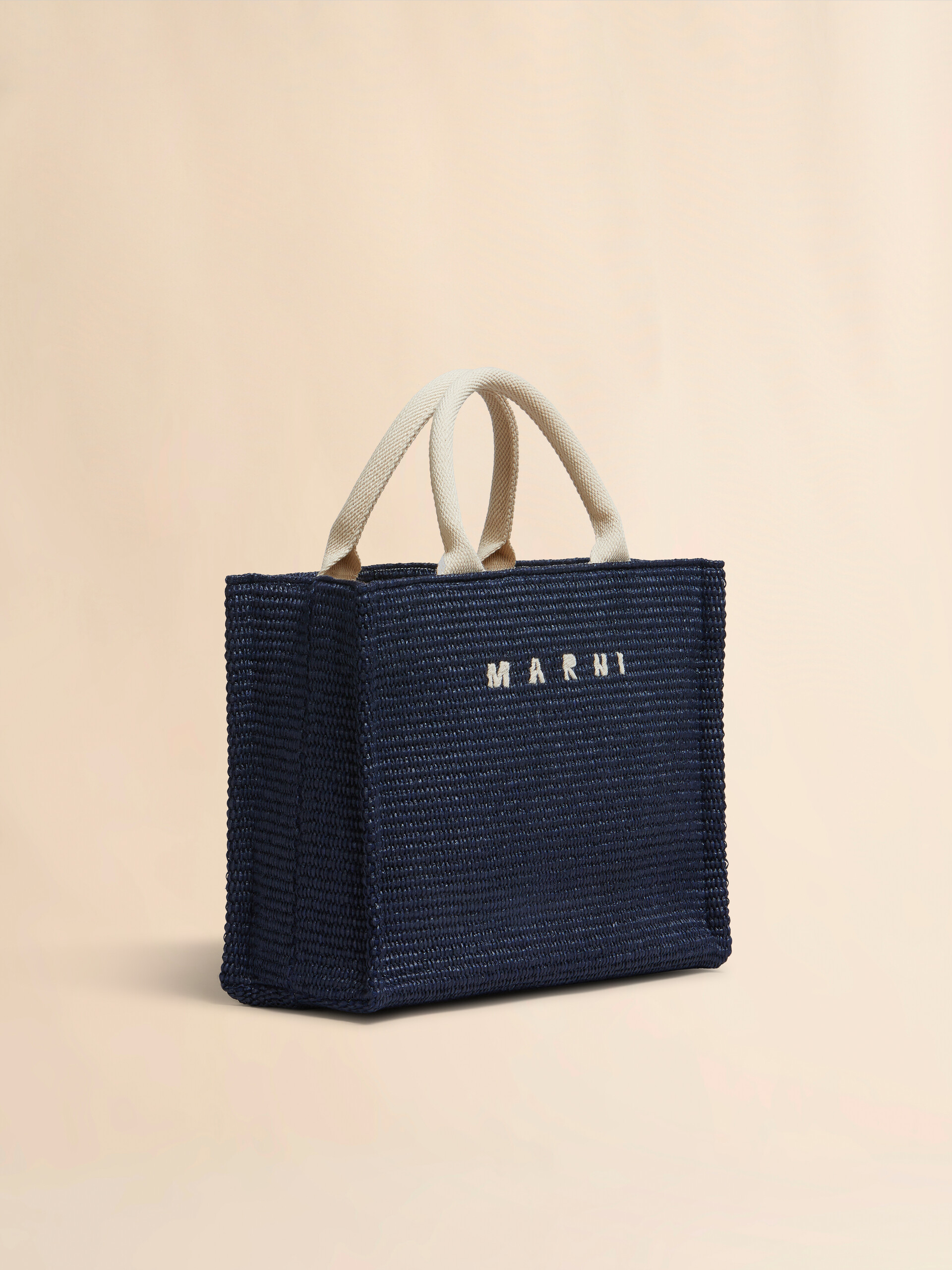 Pink raffia-effect Small Tote Bag - Shopping Bags - Image 5