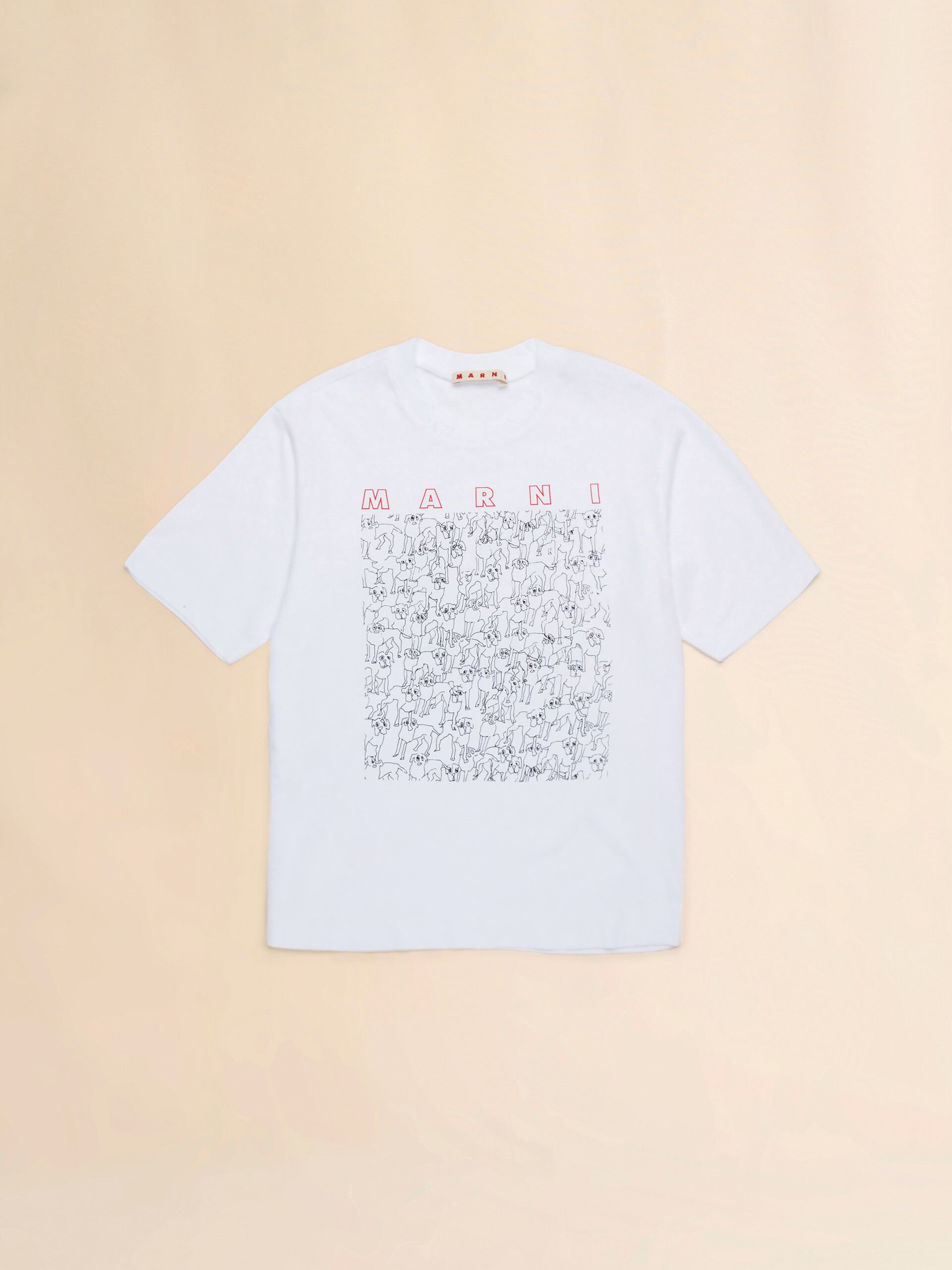 White T-shirt with Joy print - T-shirts - Image 1