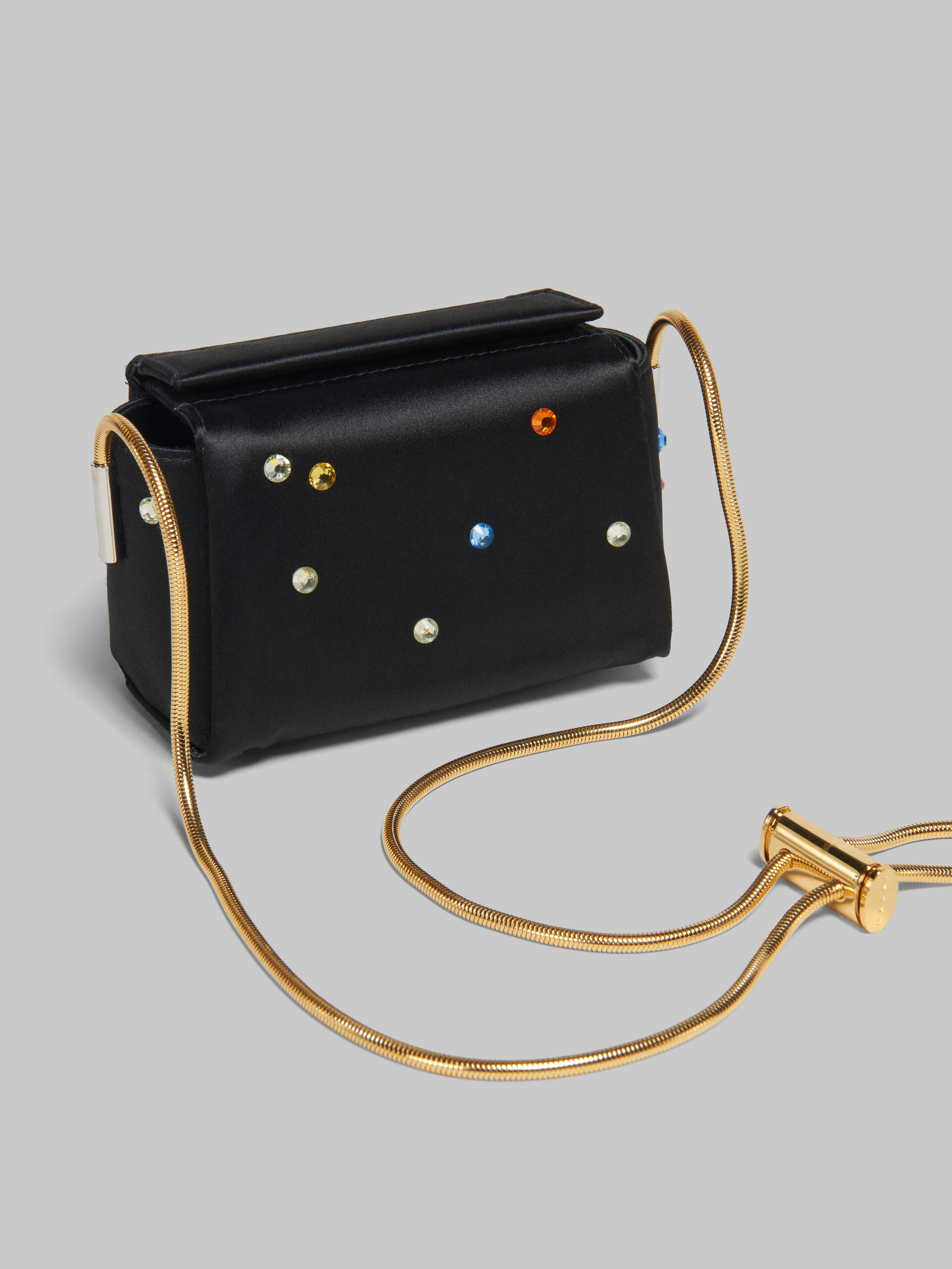 Toggle Mini Bag in fuchsia satin - Shoulder Bag - Image 5