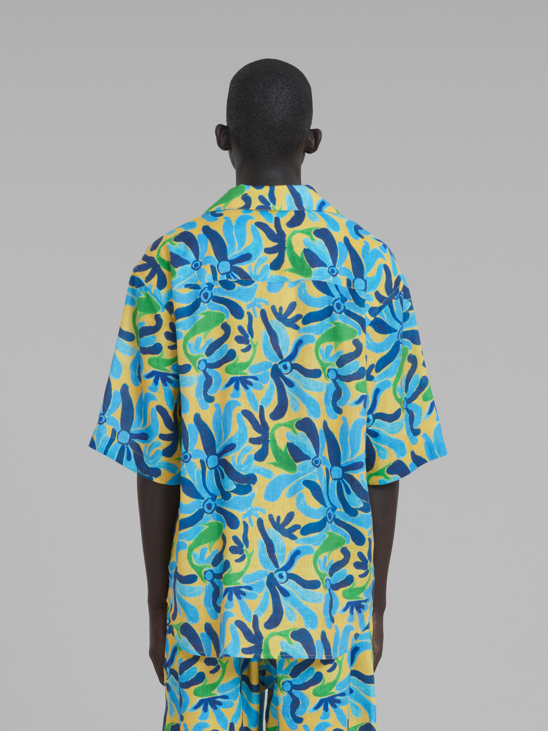 Marni x No Vacancy Inn - Gauze shirt with Chippy Fishes print - Shirts - Image 3