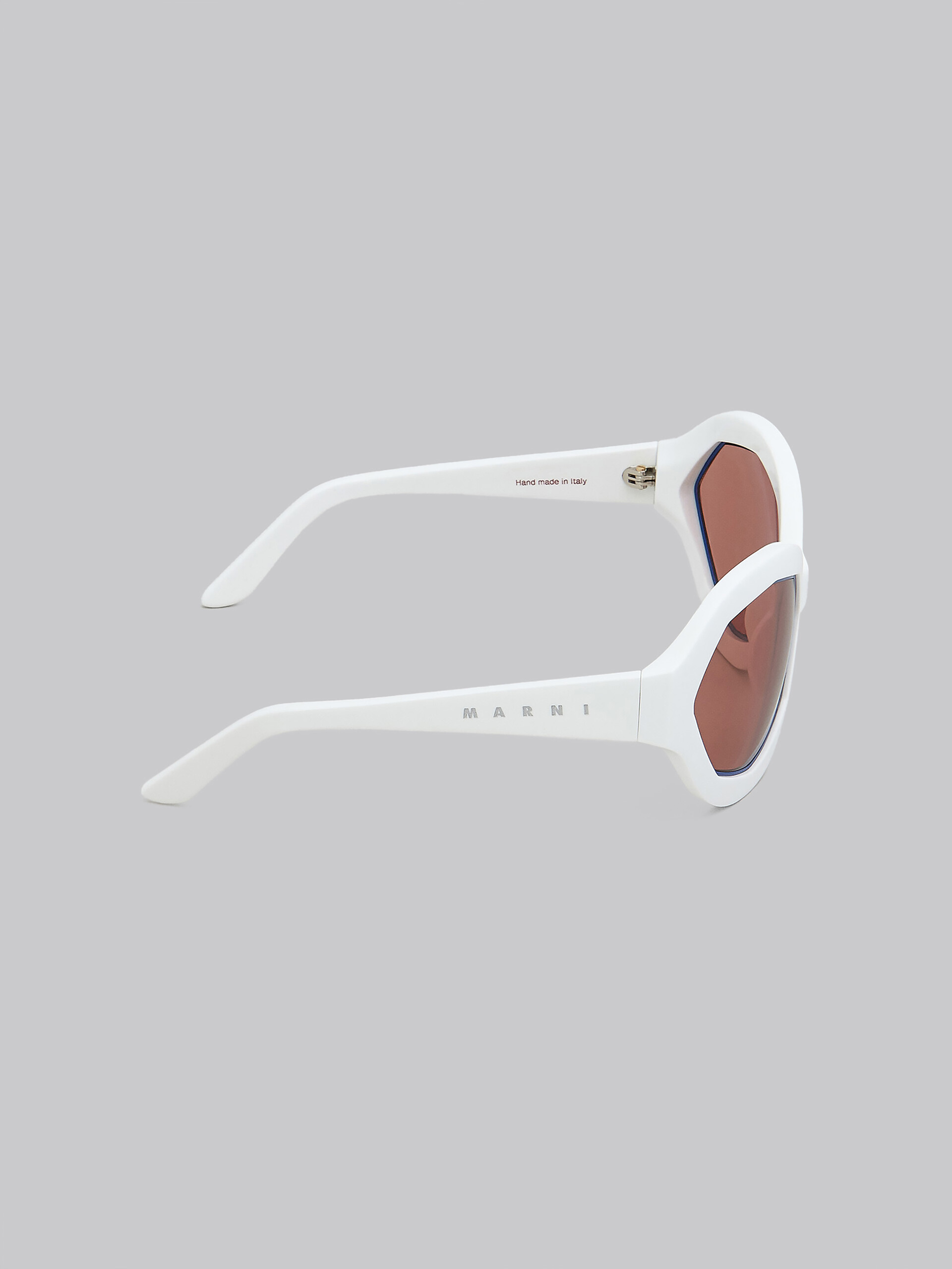 CUMULUS CLOUD Sonnenbrille aus Acetat in Weiß - Optisch - Image 4