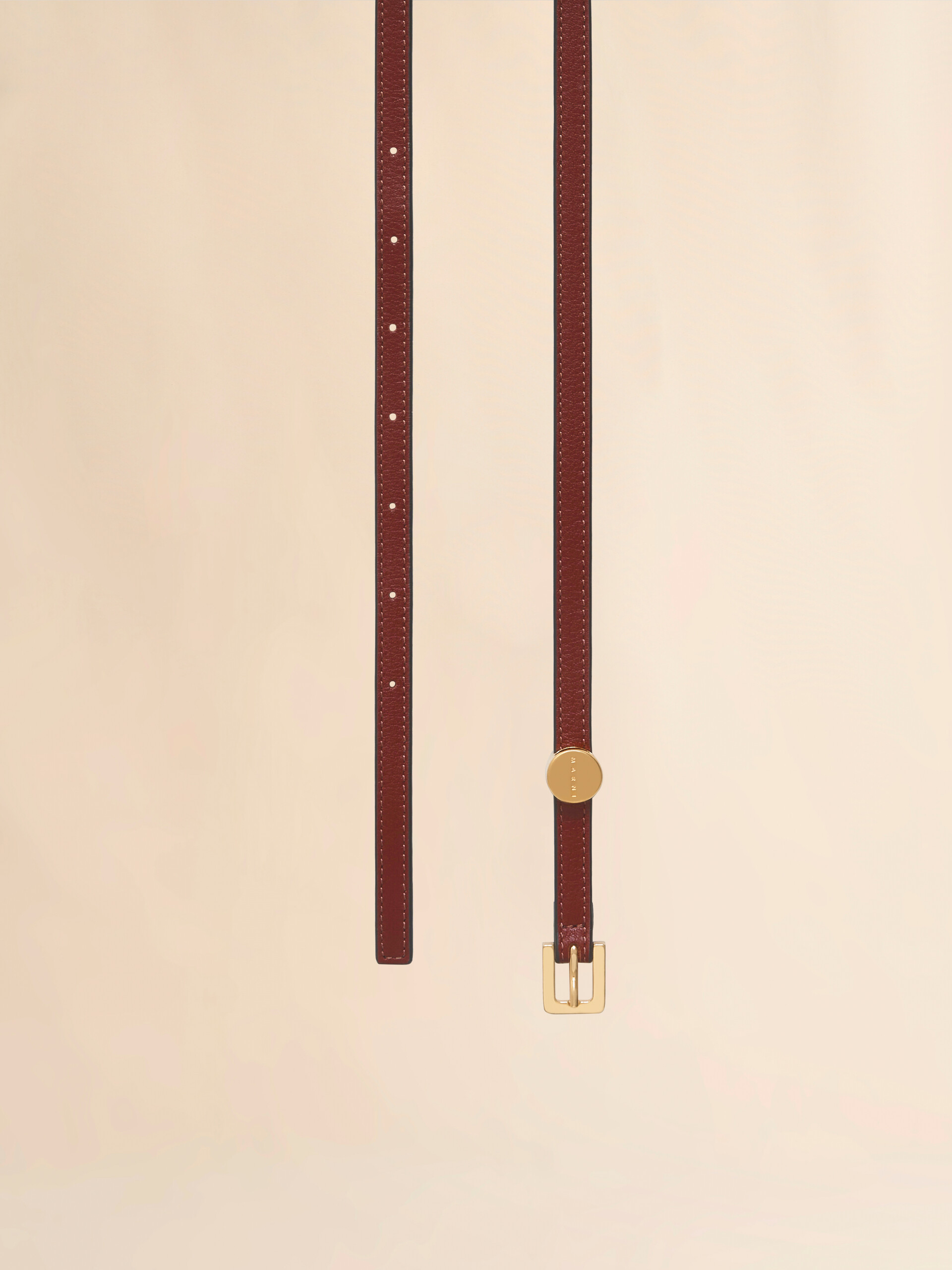 Black leather Envelope belt - Belts - Image 3