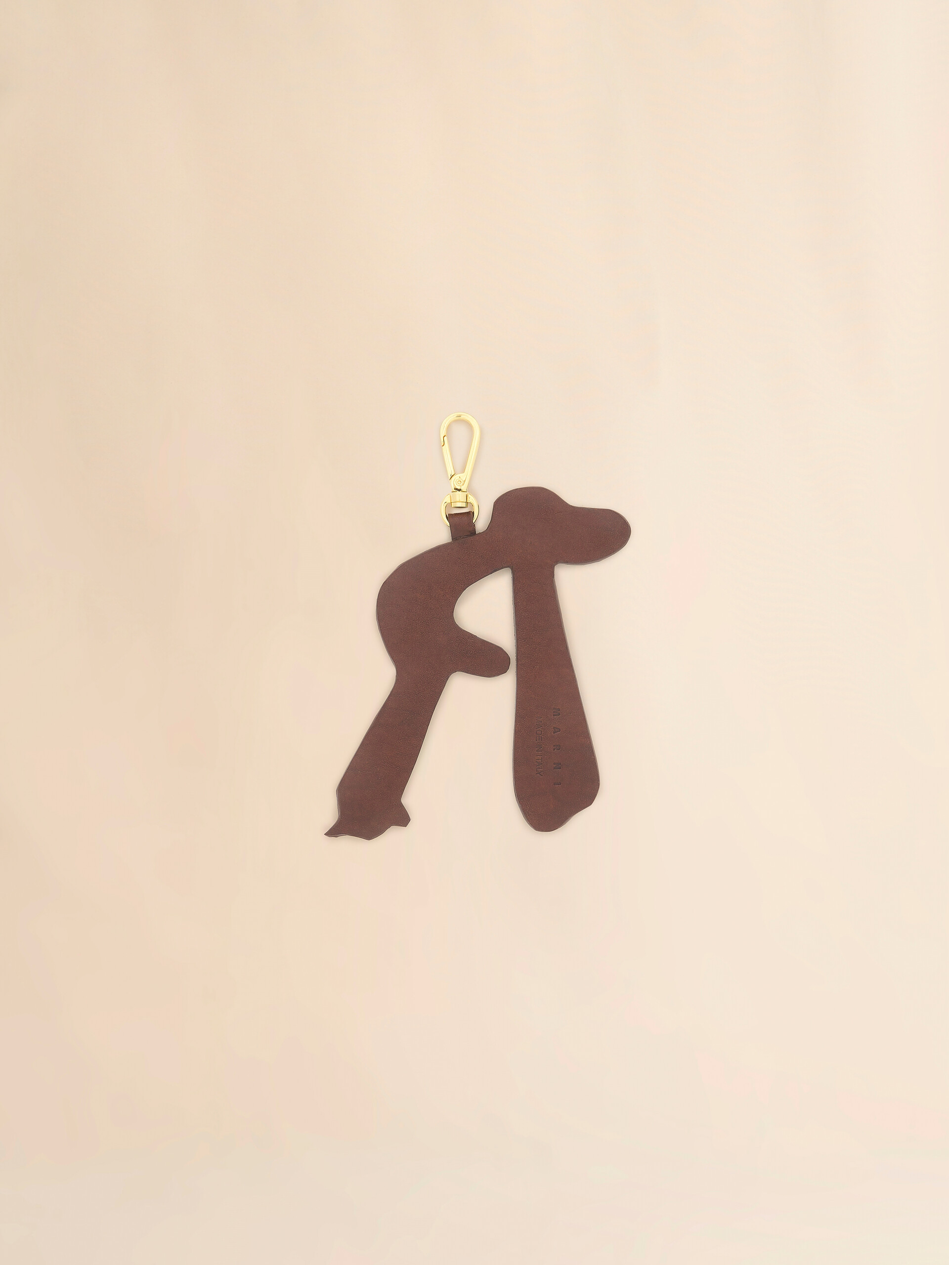 Ciondolo "animal alphabet" in suede marrone - Portachiavi - Image 2