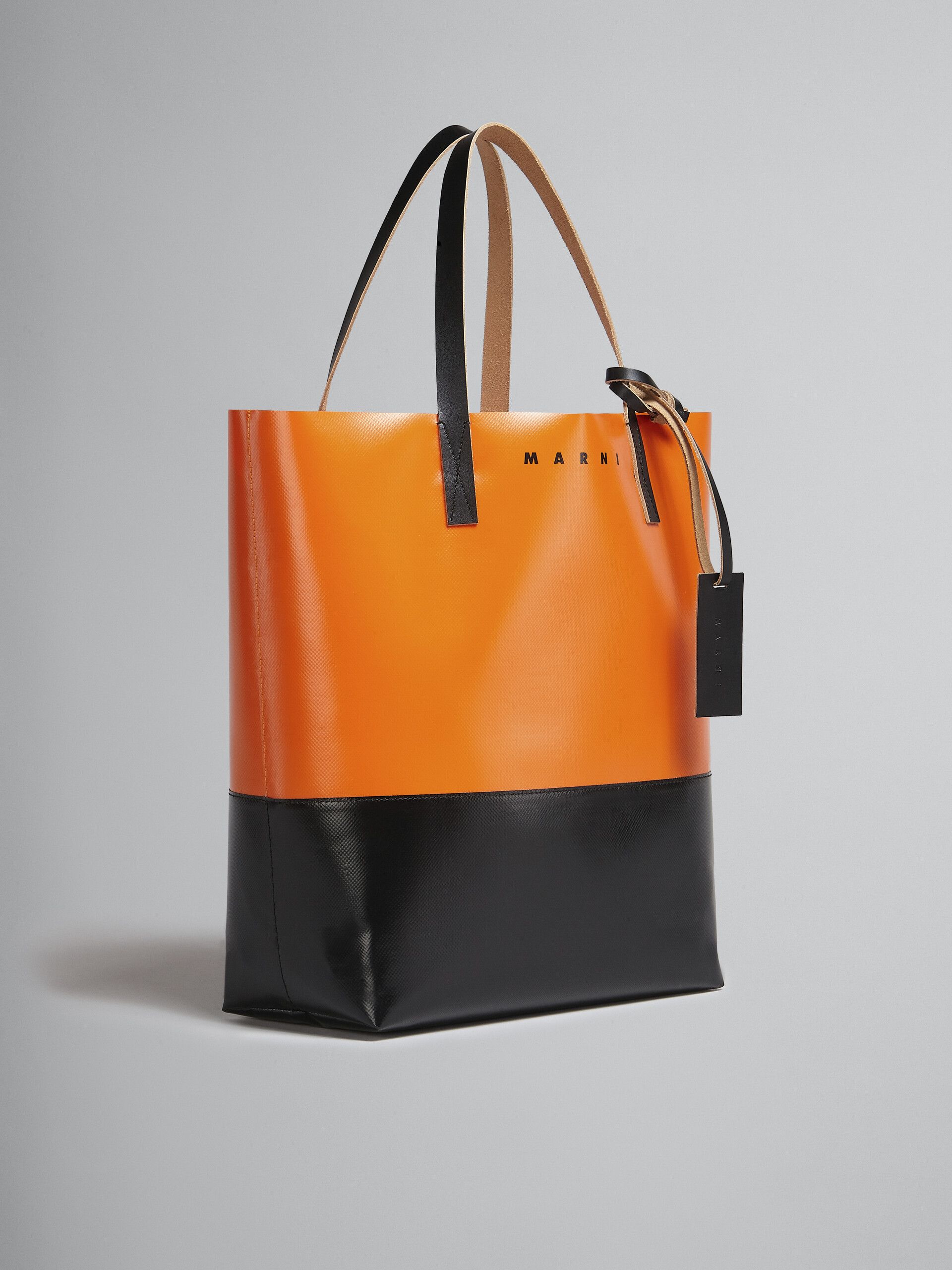 Orange and black Tribeca shopping bag - Shopping Bags - Image 6