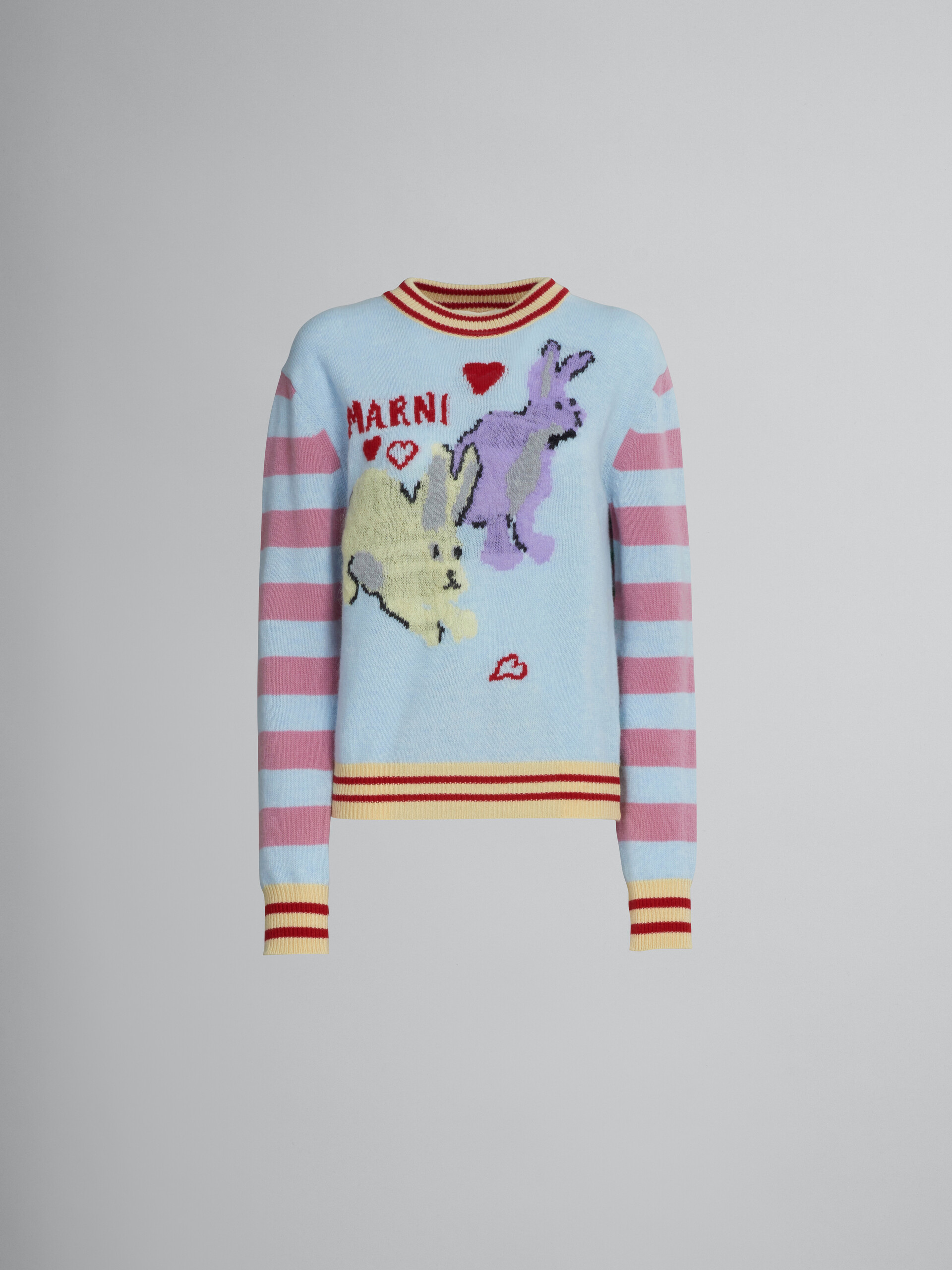 Sweater with multicolour inlay - Pullovers - Image 1