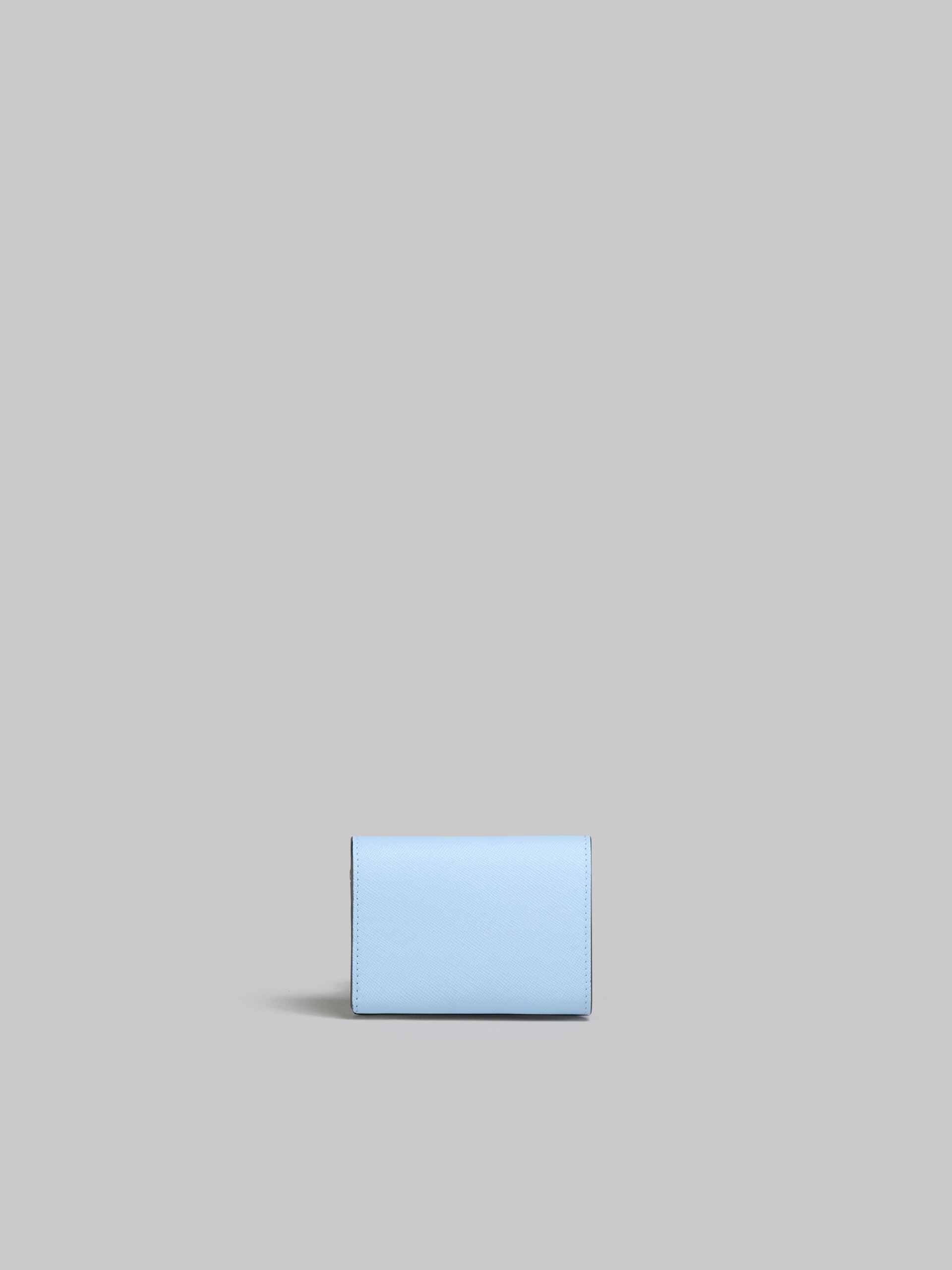 グリーン、ホワイト、ブラウン サフィアーノレザー三つ折りウォレット - 財布 - Image 3