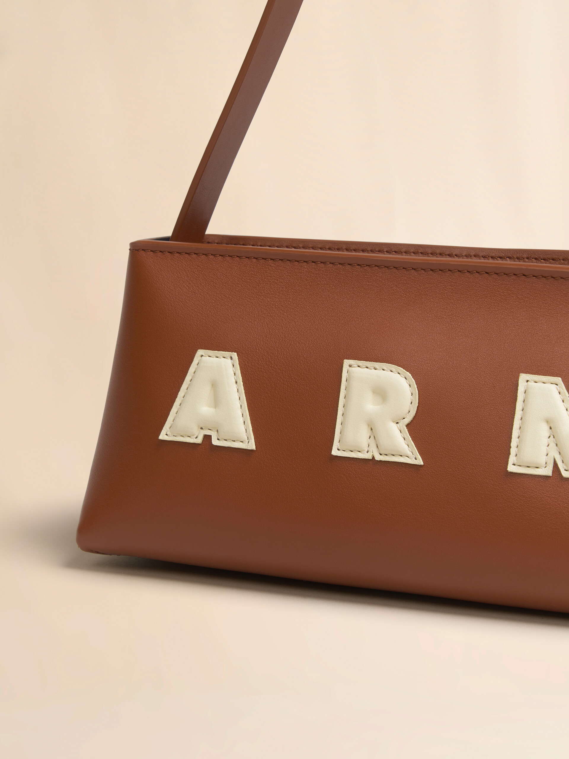 Cream leather Museo baguette bag - Shoulder Bags - Image 5