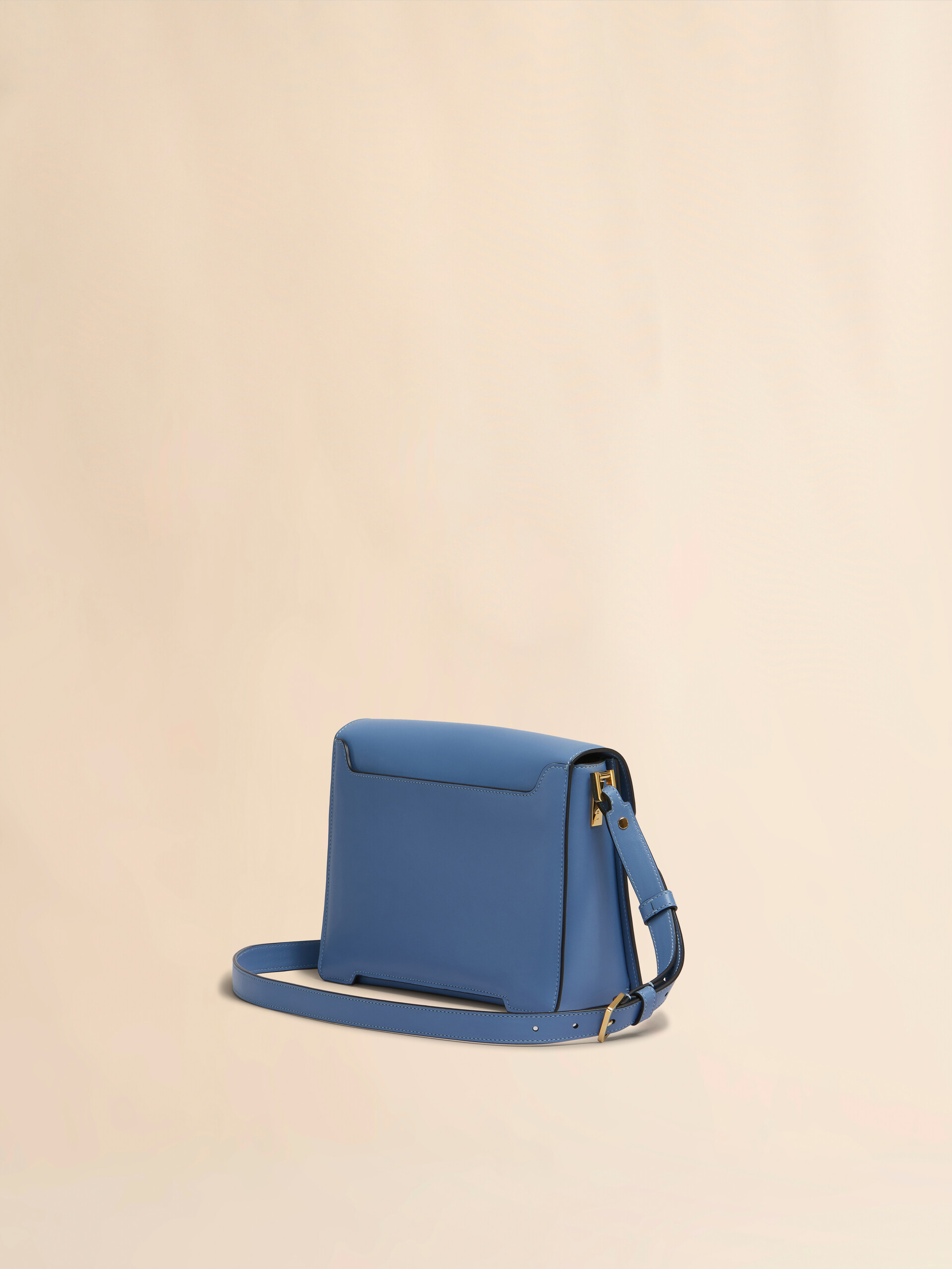 Blue leather Trunkaroo medium shoulder bag - Shoulder Bags - Image 2