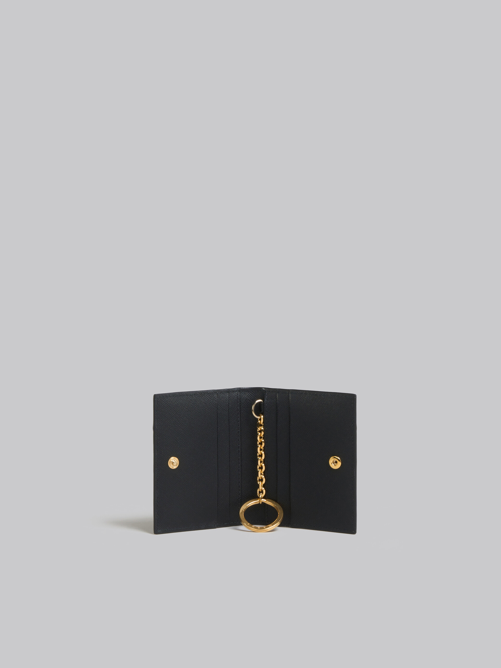 Schwarzer Kartenhalter aus Saffiano-Leder - Brieftaschen - Image 2