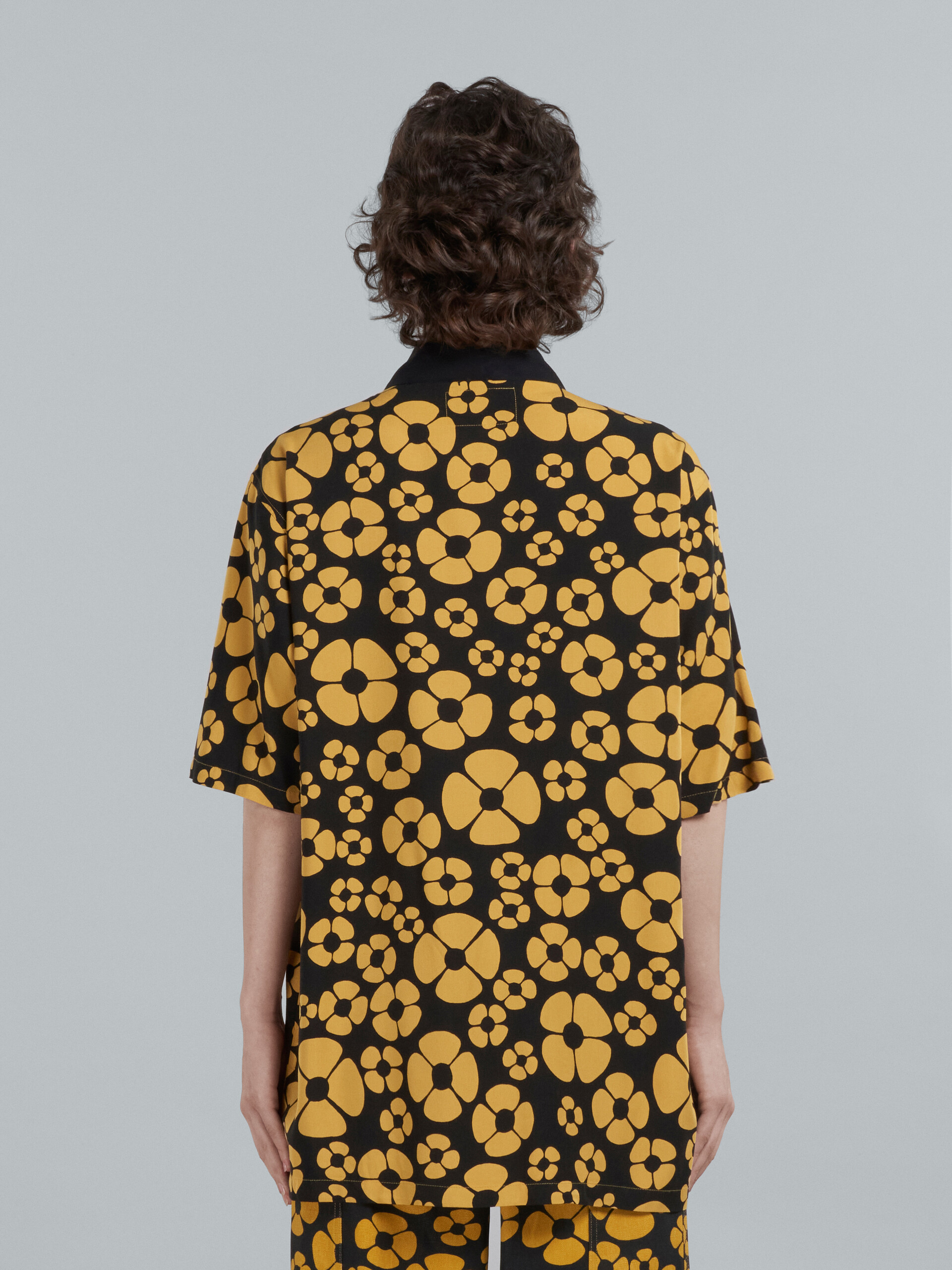 MARNI x CARHARTT WIP - yellow short-sleeved floral shirt - Shirts - Image 3