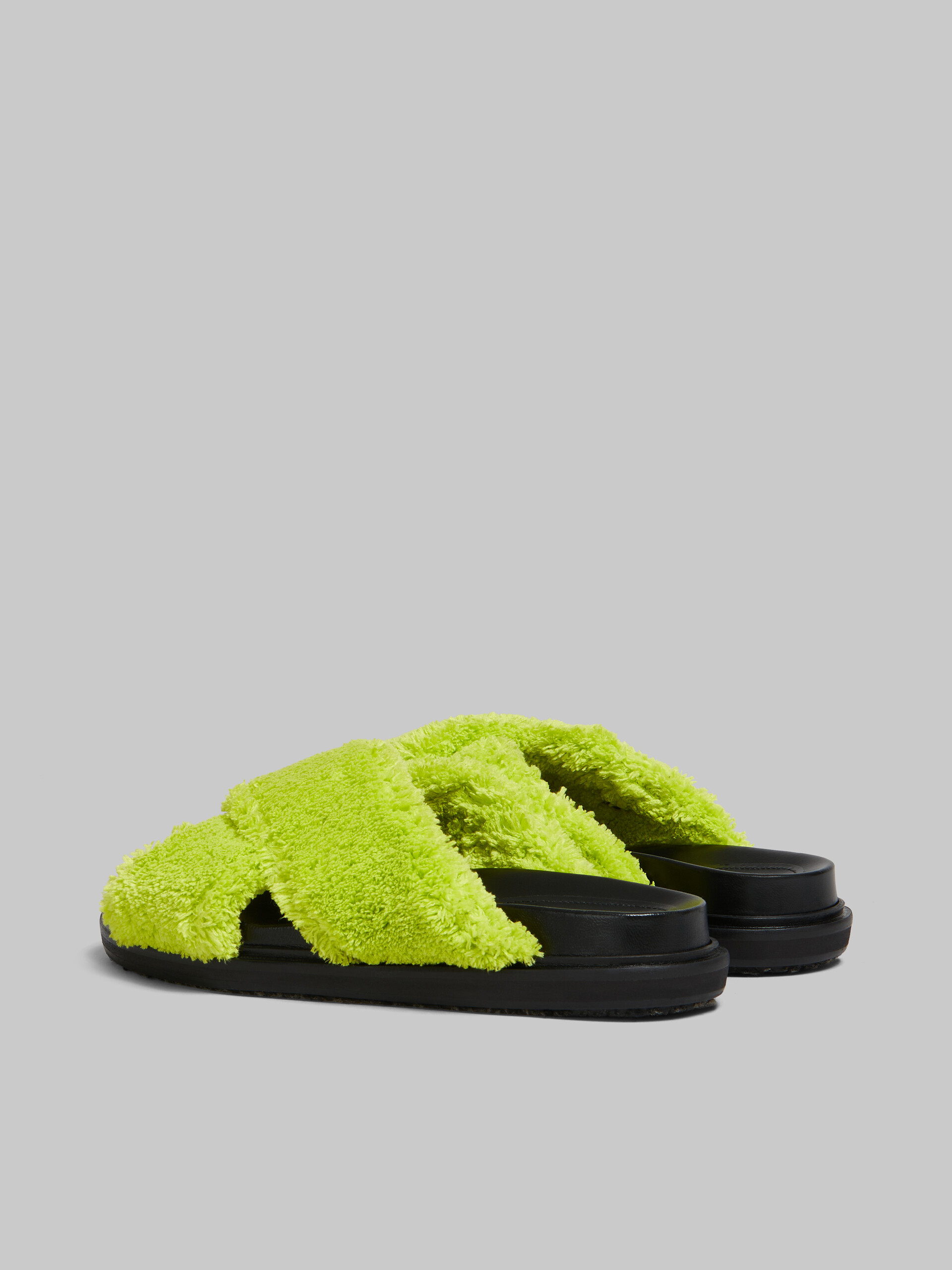 Green Terry slide sandal - Sandals - Image 3