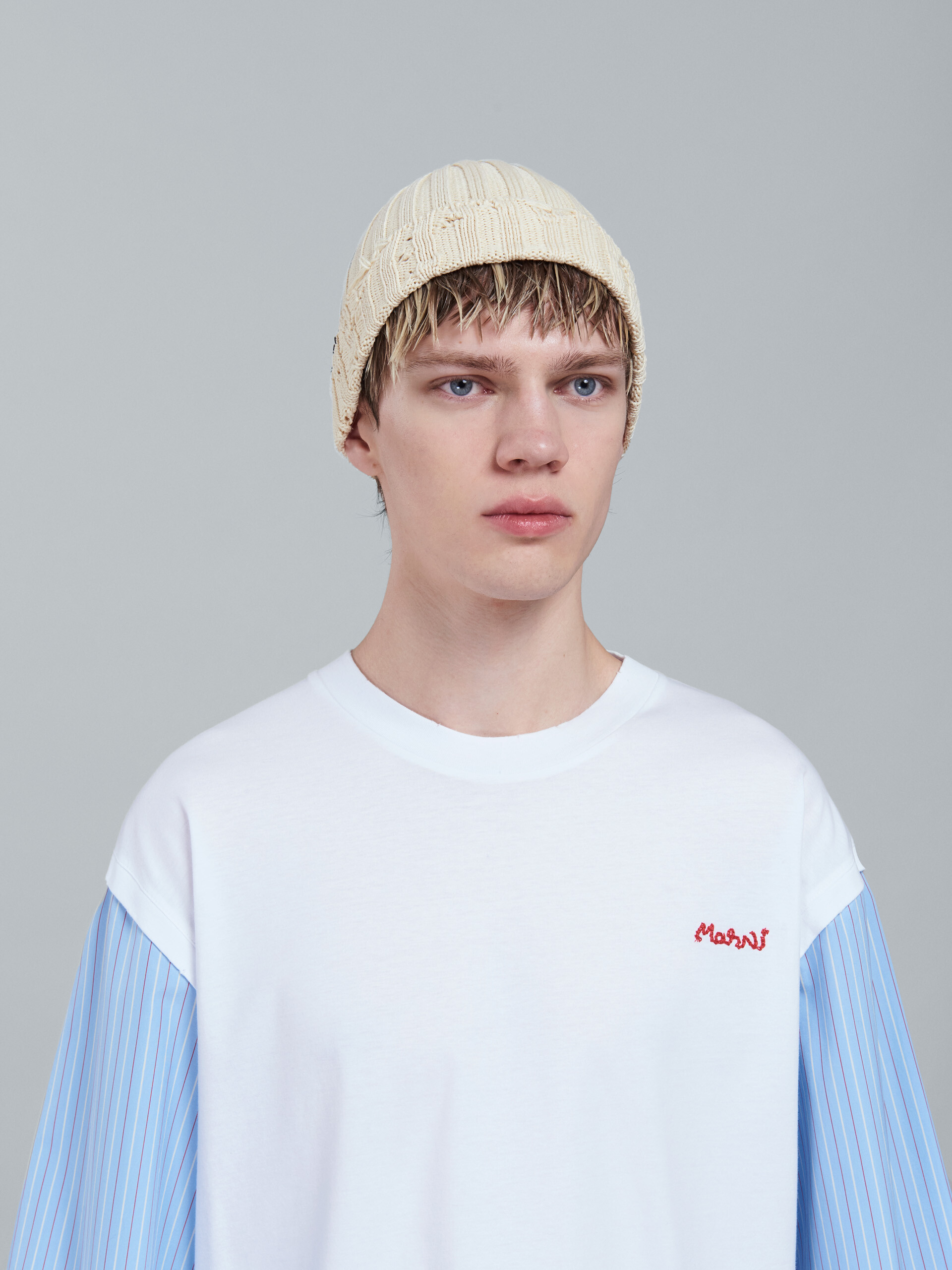 Green cotton beanie | Marni