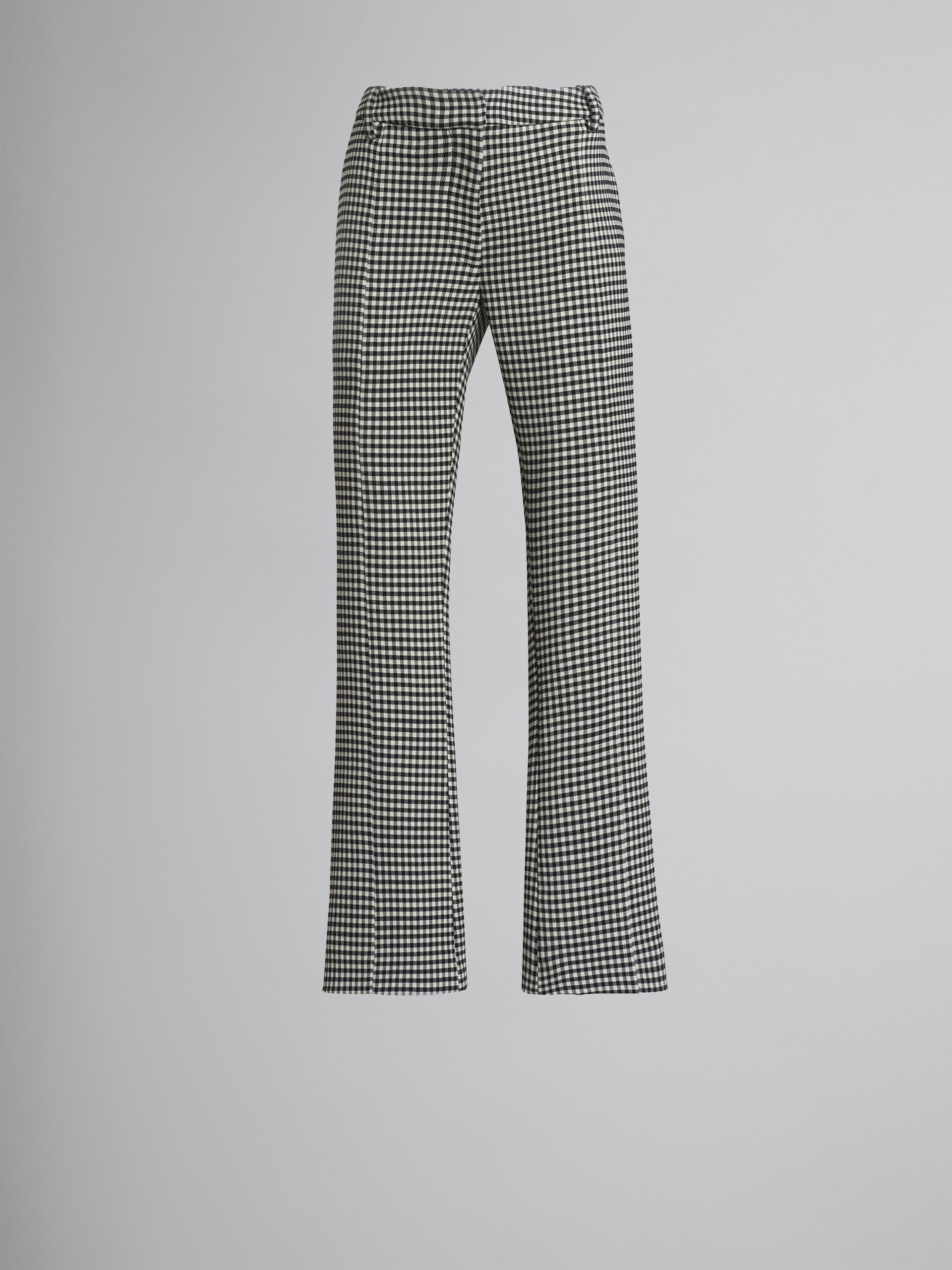 Double-faced houndstooth wool trousers - Pants - Image 1