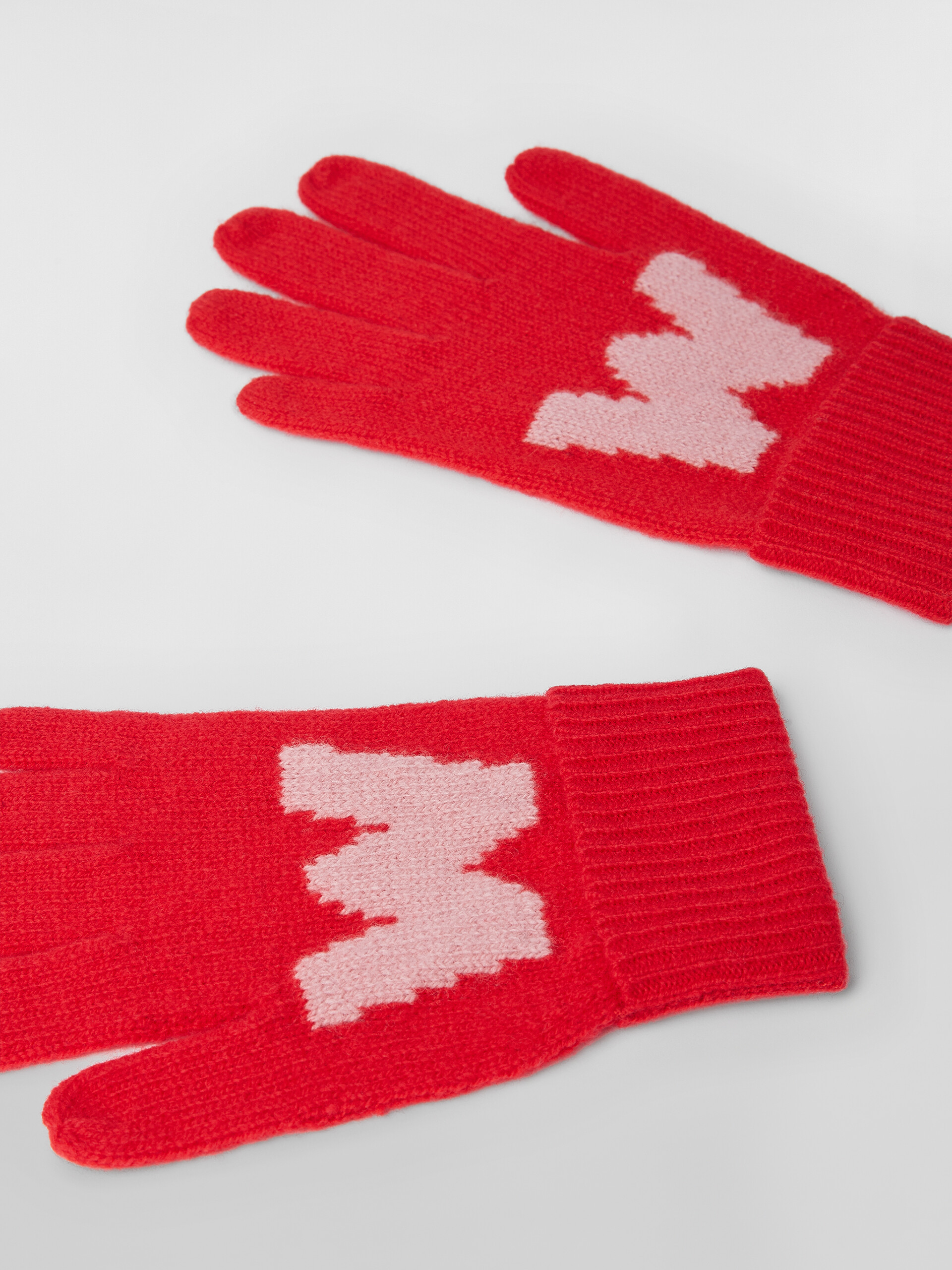 WOOL GLOVES WITH BIG "M" IN THE FRONT - Gloves - Image 2