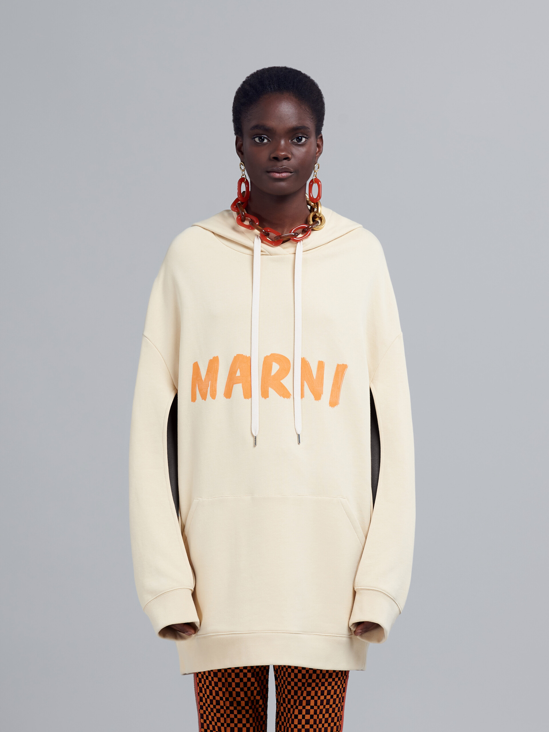 Marni lettering organic cotton sweatshirt - Pullovers - Image 2