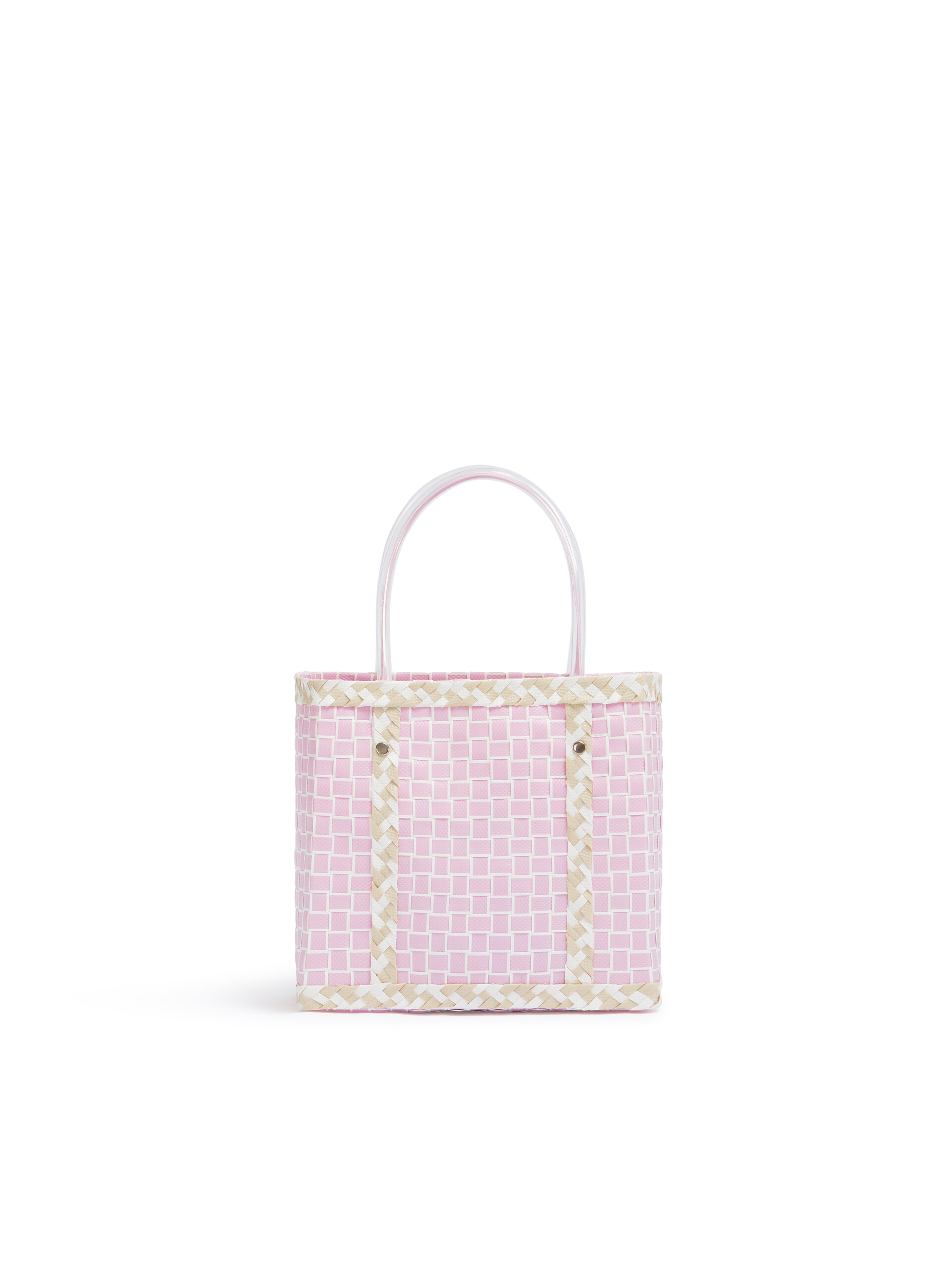 優しいピンク*Marni*MARKET コントラストトリムバスケットバッグ ピンク MARNI MARKET コントラストトリム バスケットバッグ | Marni
