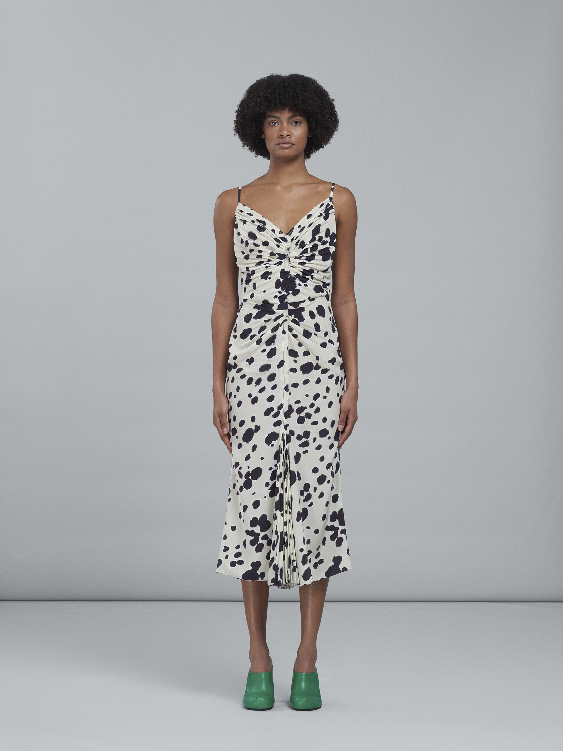 Pop Dots print silk crêpe dress - Dresses - Image 2