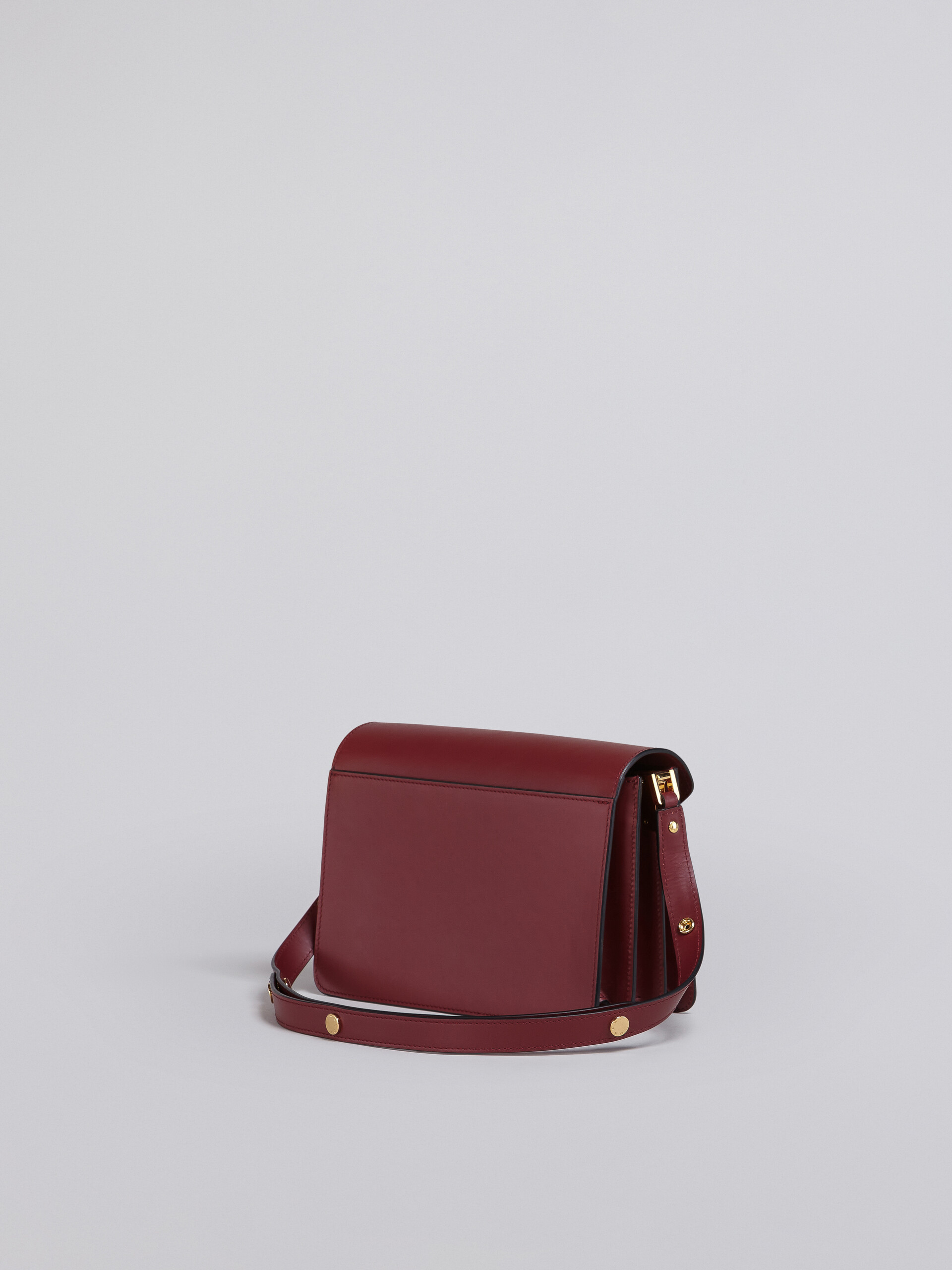 TRUNK medium bag in red leather - Shoulder Bags - Image 2