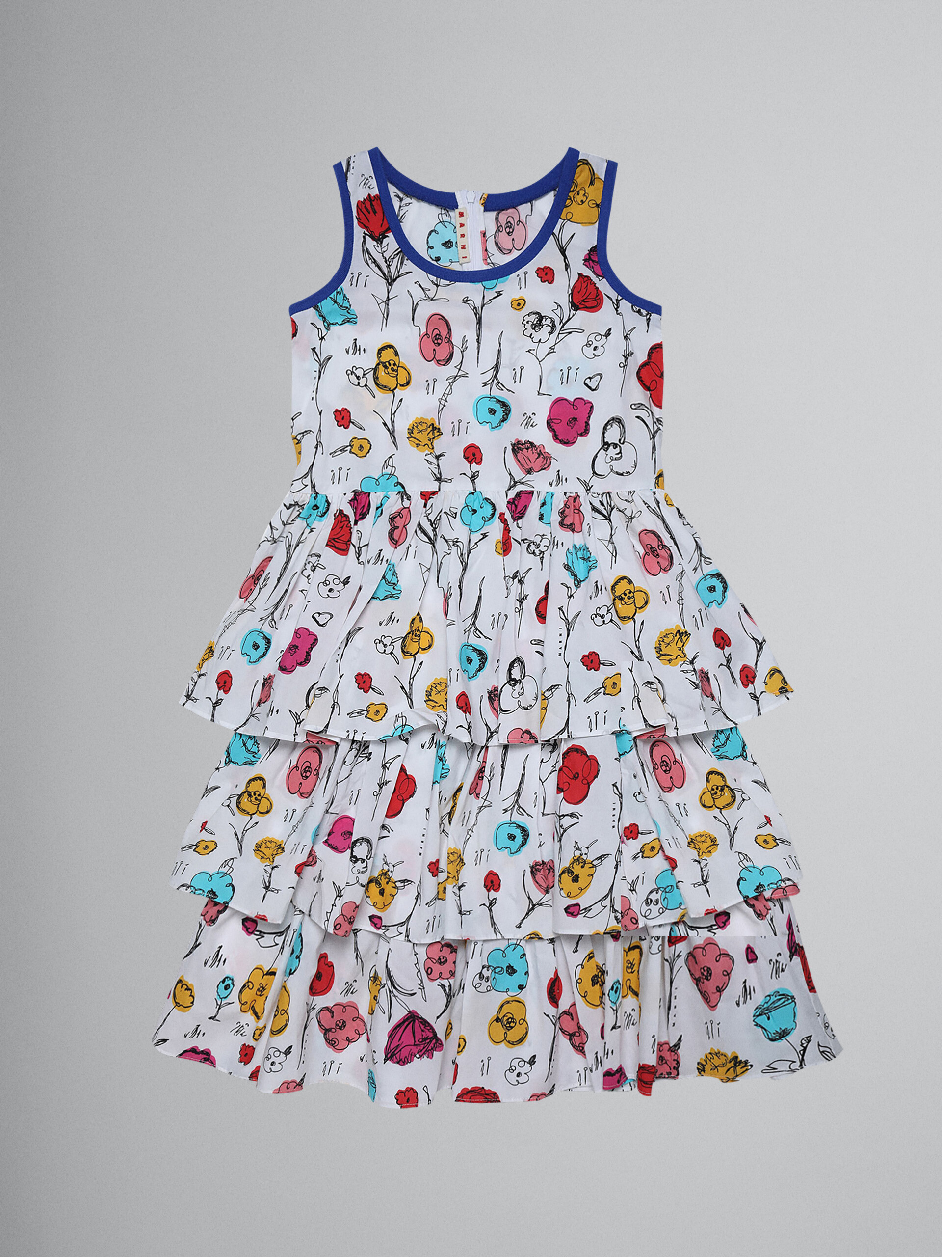 Prato print cotton poplin dress - Dresses - Image 1