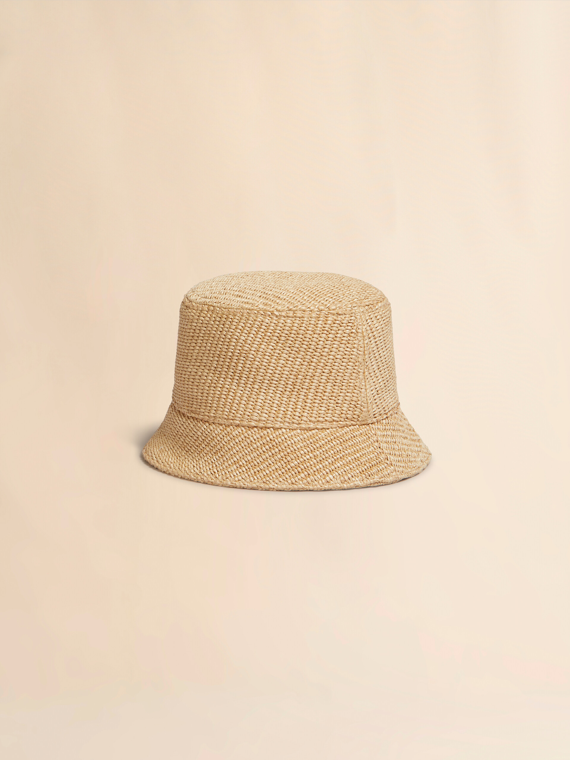 【MARNI】 ポップフィールズ モチーフ バケットハット ライトブルー デニムバケットハット、Dillies パッチディテール