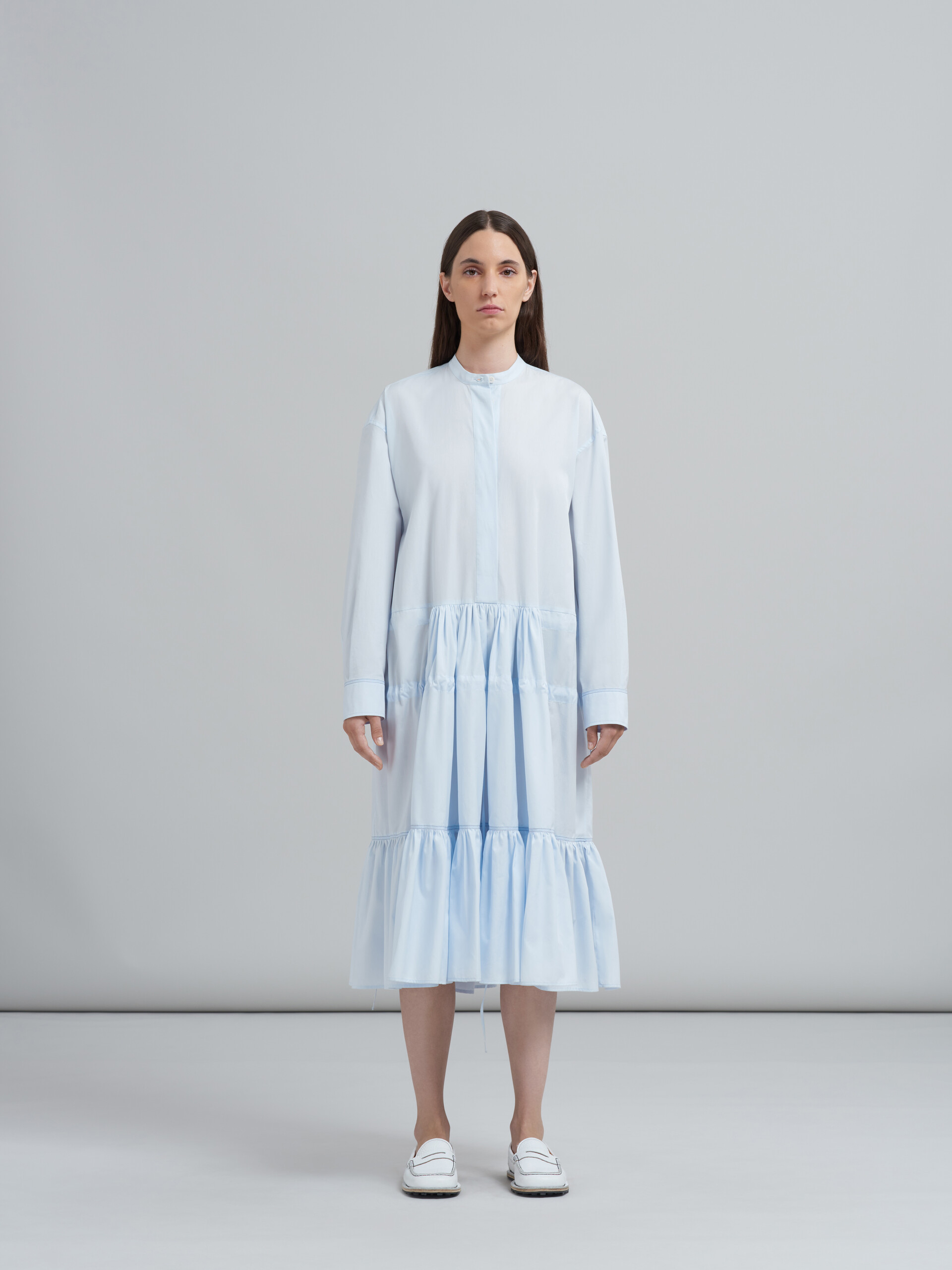 Cotton poplin chemisier dress - Dresses - Image 2
