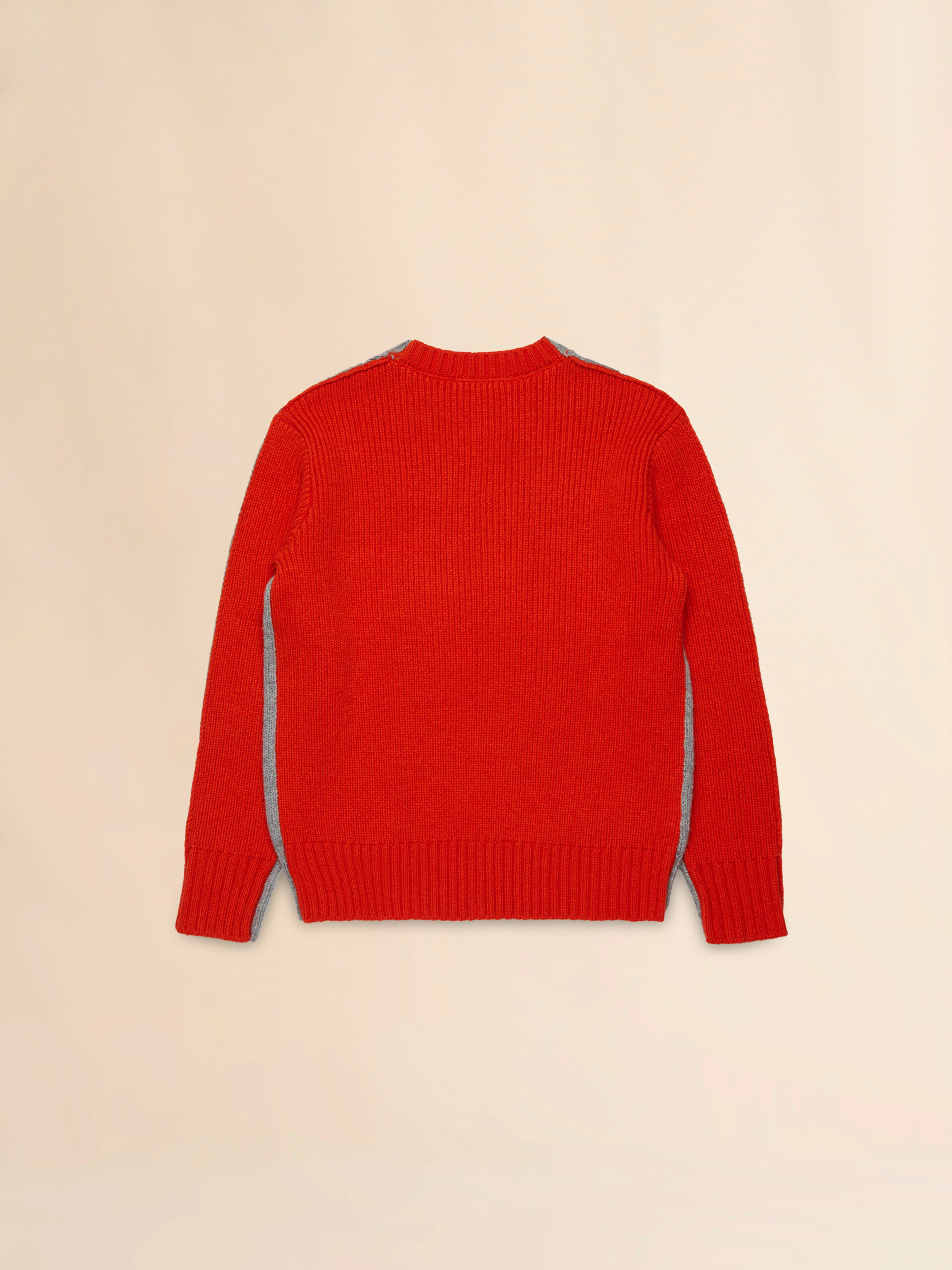 Grey half-and-half wool-nylon jumper - Knitwear - Image 2