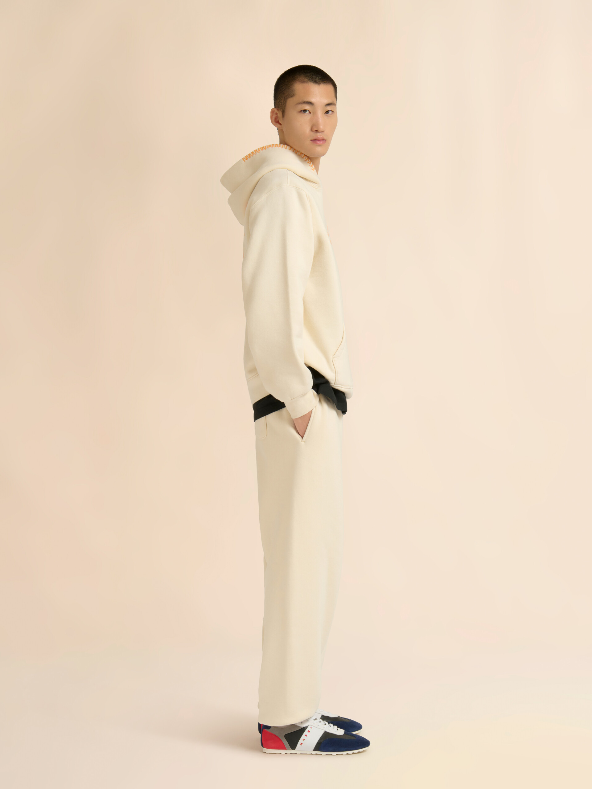 Marni + Madhappy cream cotton hoodie with arch logo print - Sweaters - Image 6