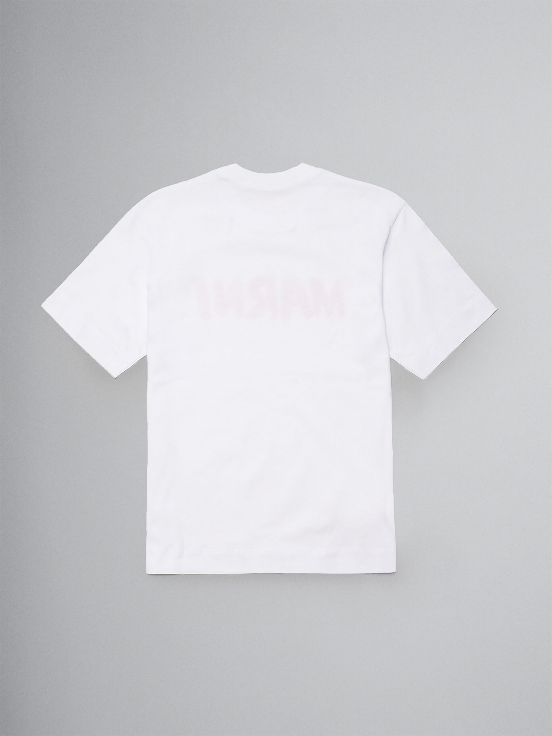 Fuchsiafarbenes Jersey-T-Shirt mit Brush-Logo - T-shirts - Image 2