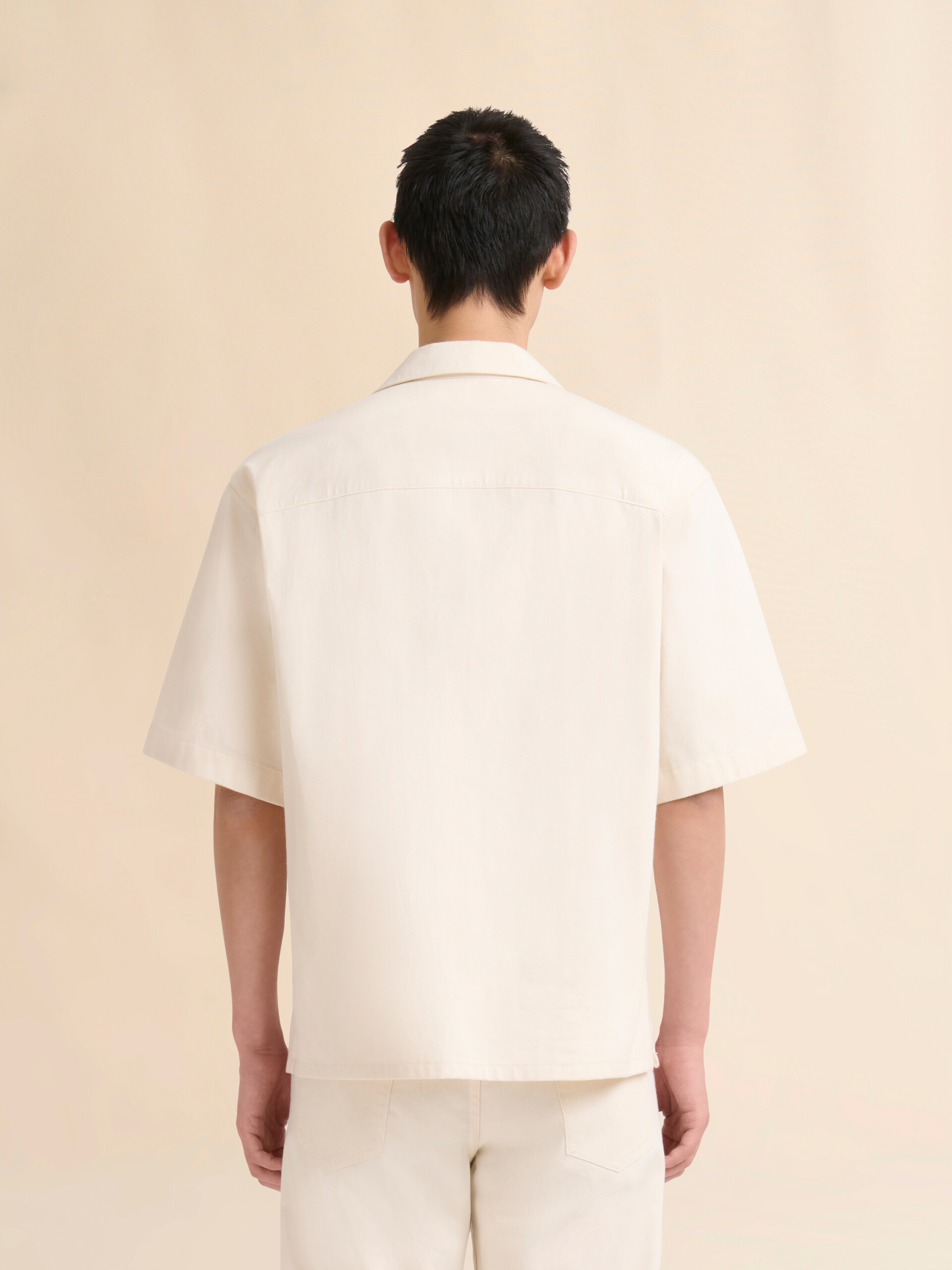 Cream denim shirt with Trunakaroo plaque - Shirts - Image 3