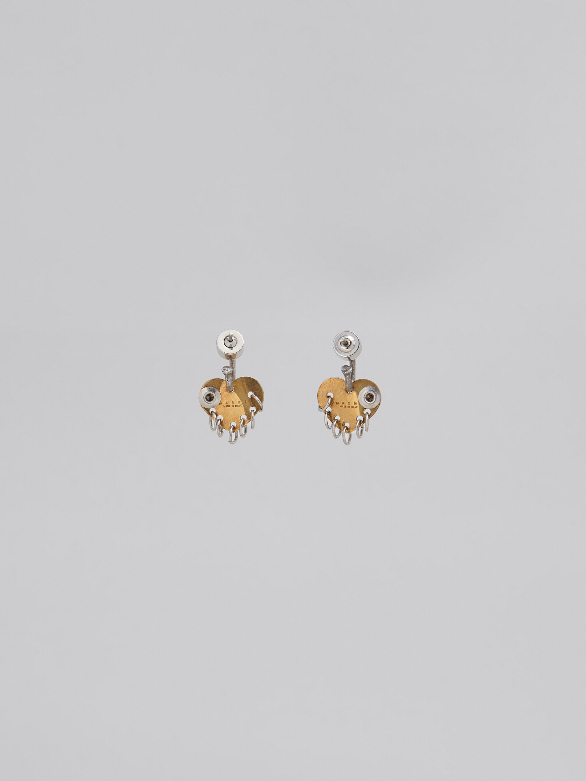 Raw Hearts two-tone earrings - Earrings - Image 3